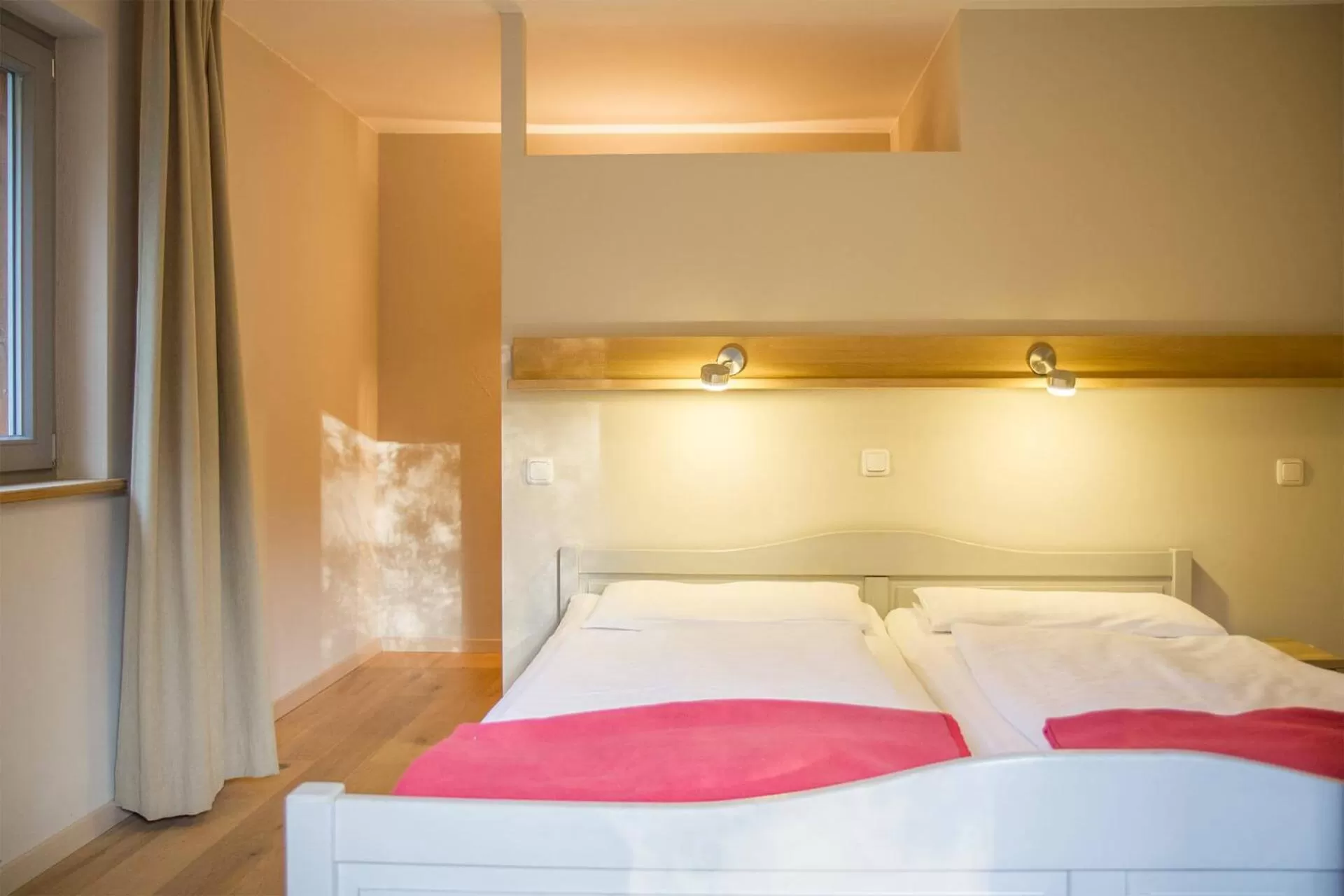 Bed in Biohotel Spöktal