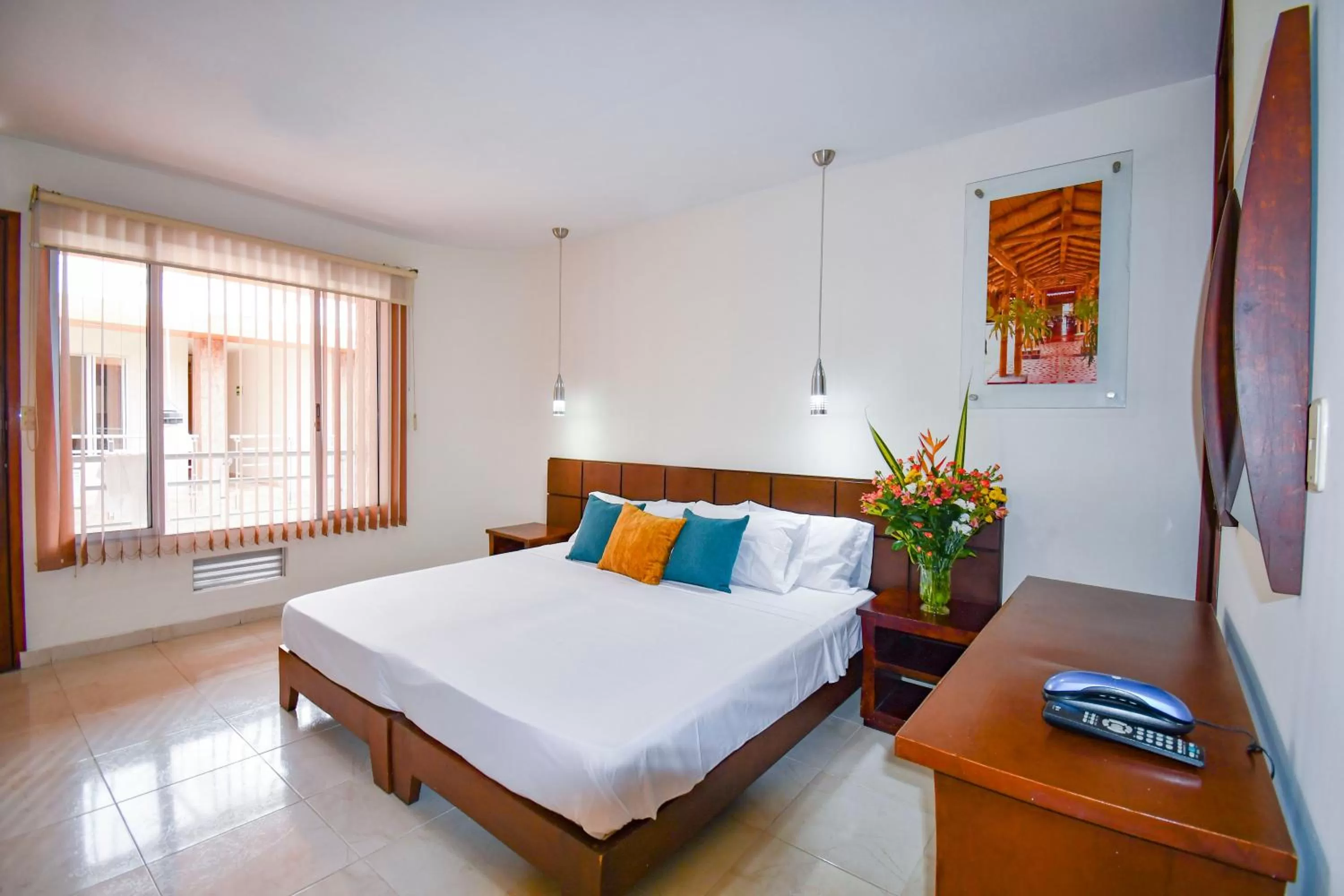 Bed in Hotel Mónaco Armenia