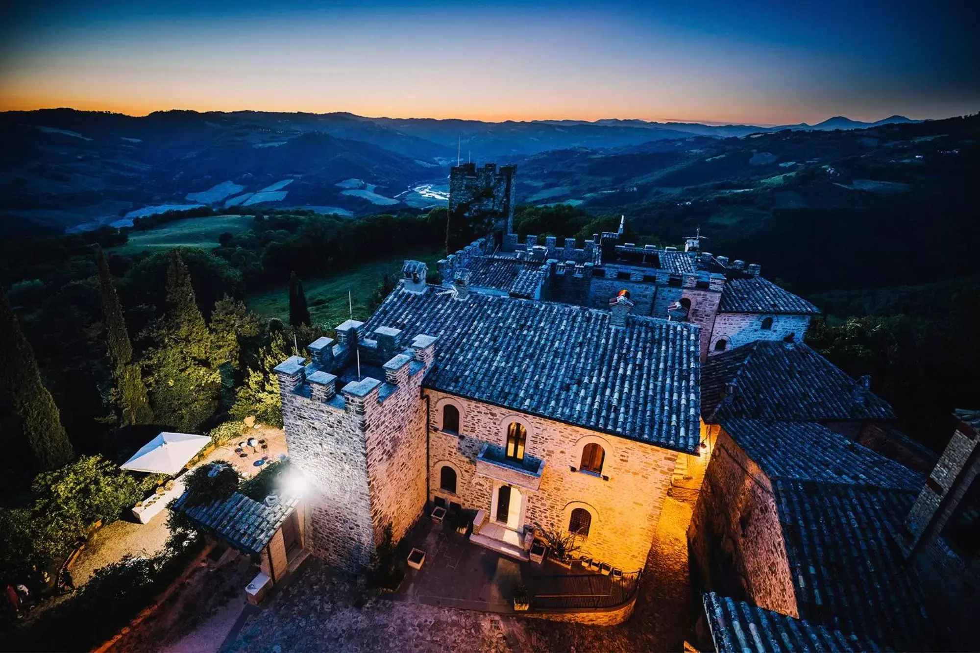 Landmark view, Bird's-eye View in Castello Di Giomici