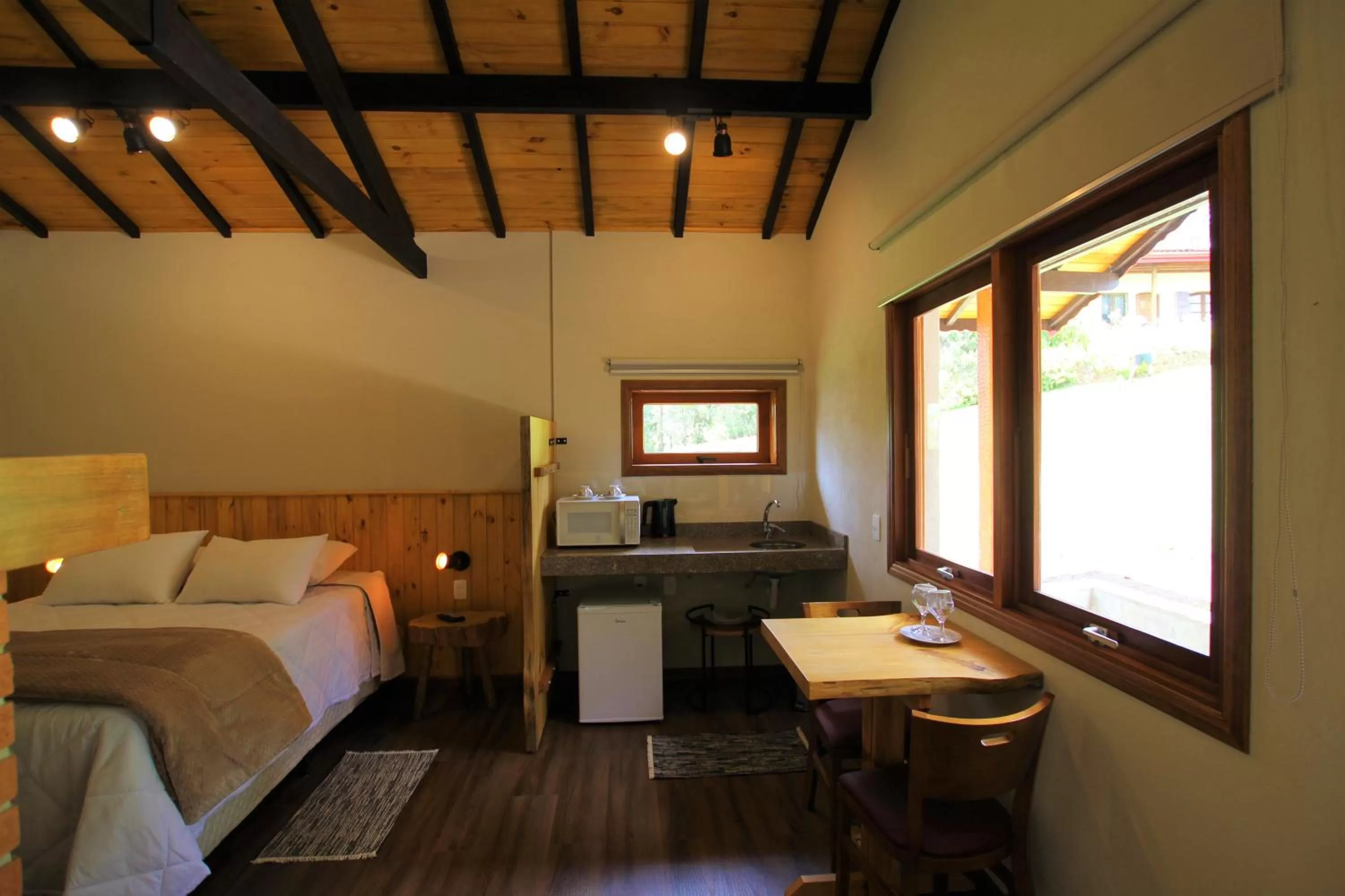 Bed in Pousada Aguia da Montanha