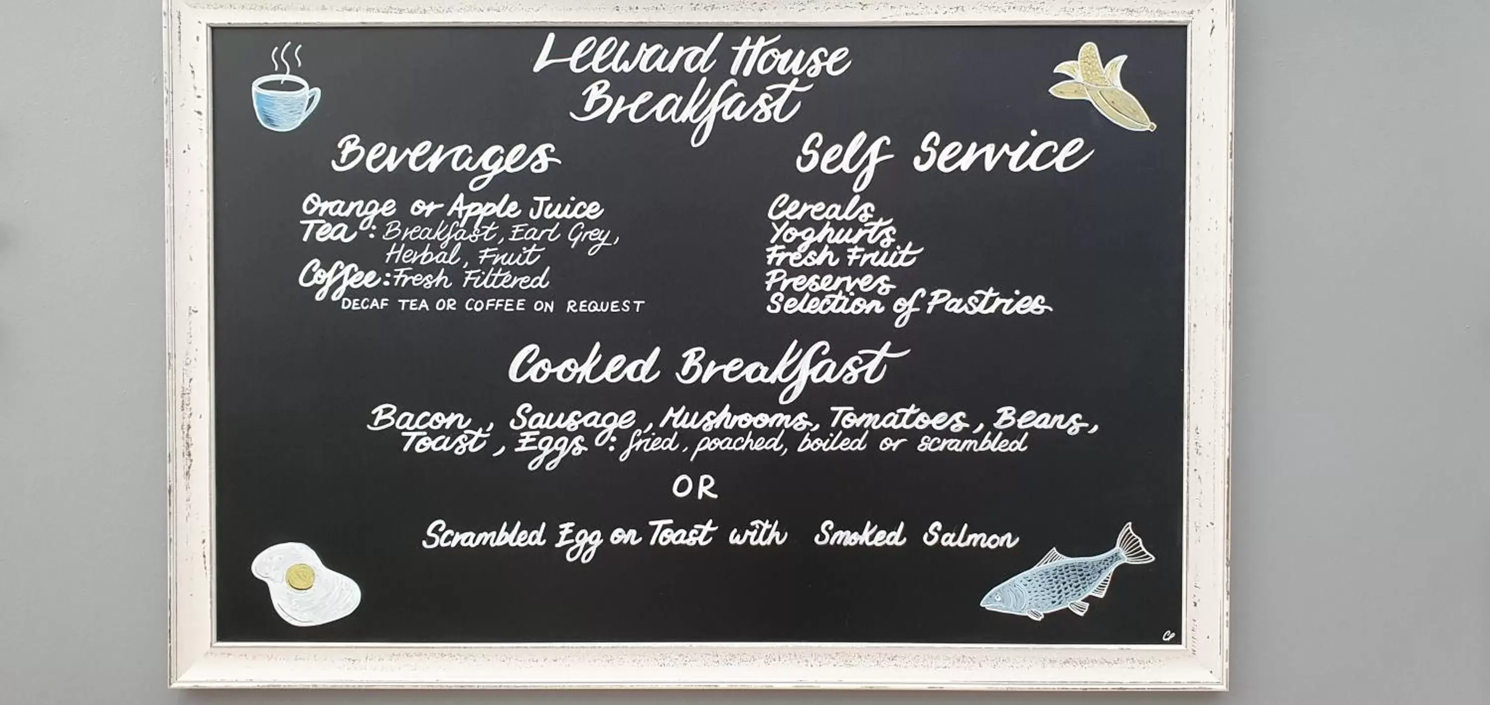 Breakfast in Leeward House B&B