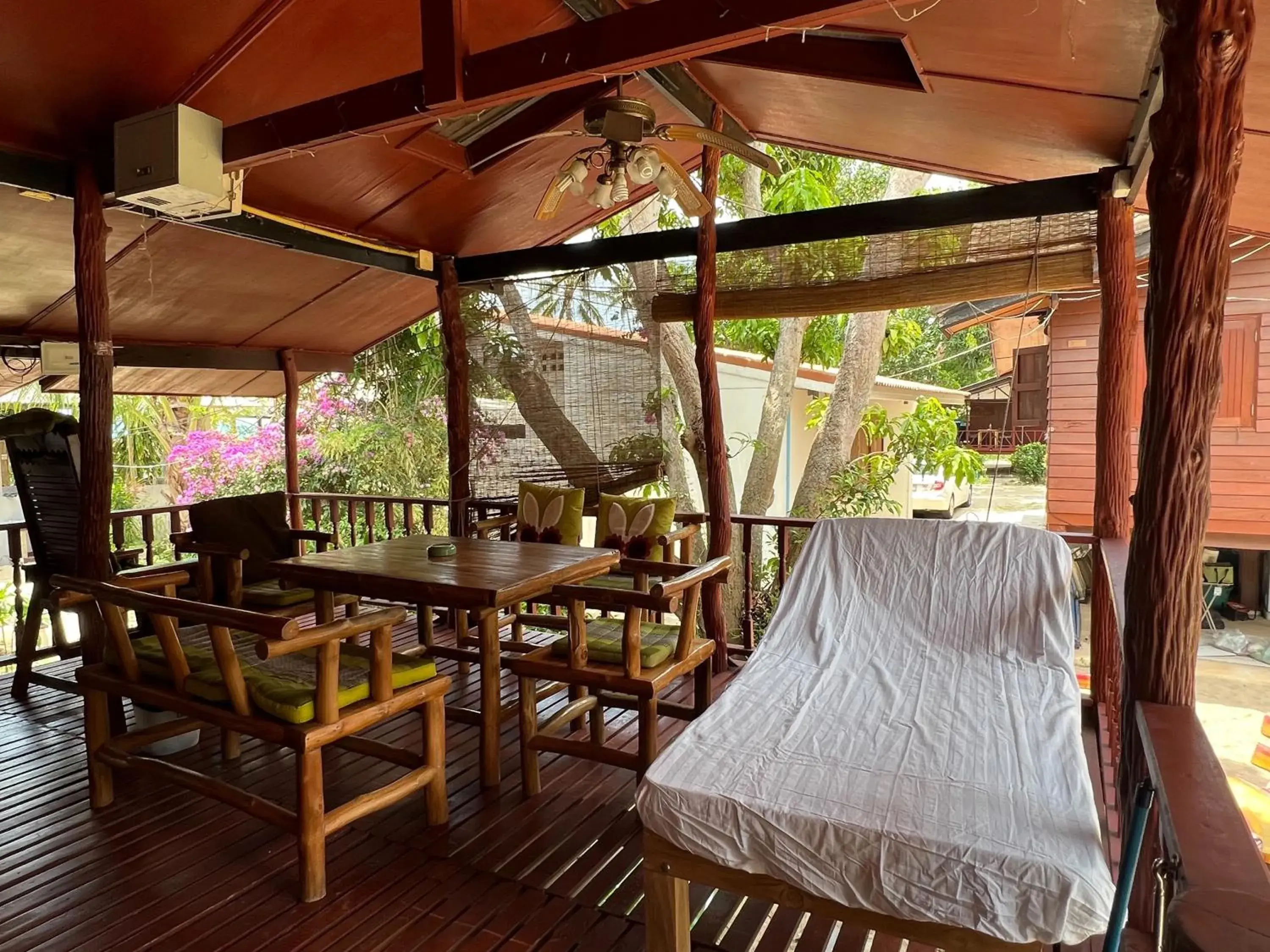 Seating area in Bangpo Village