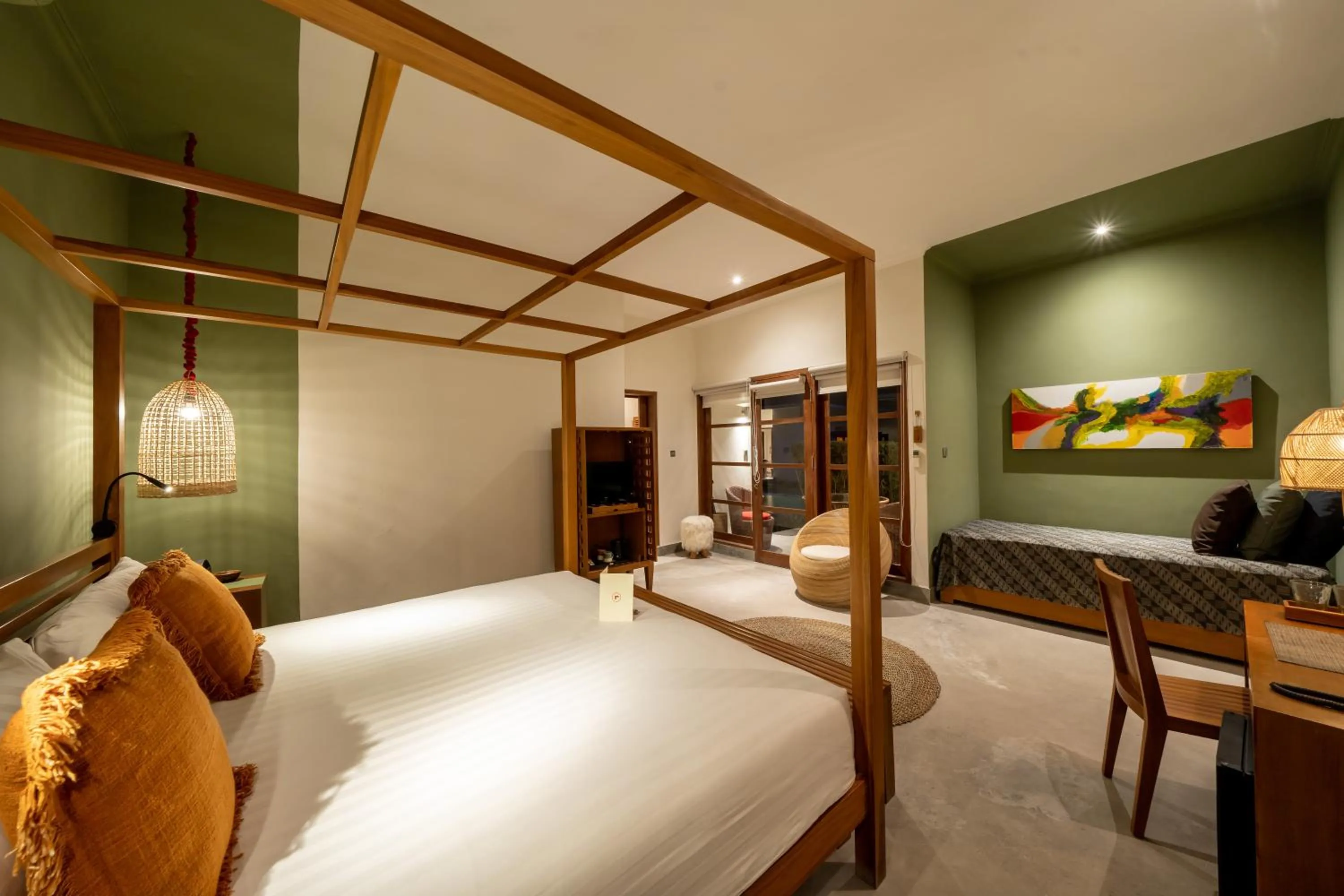 Bed in Rouge - Villas Ubud