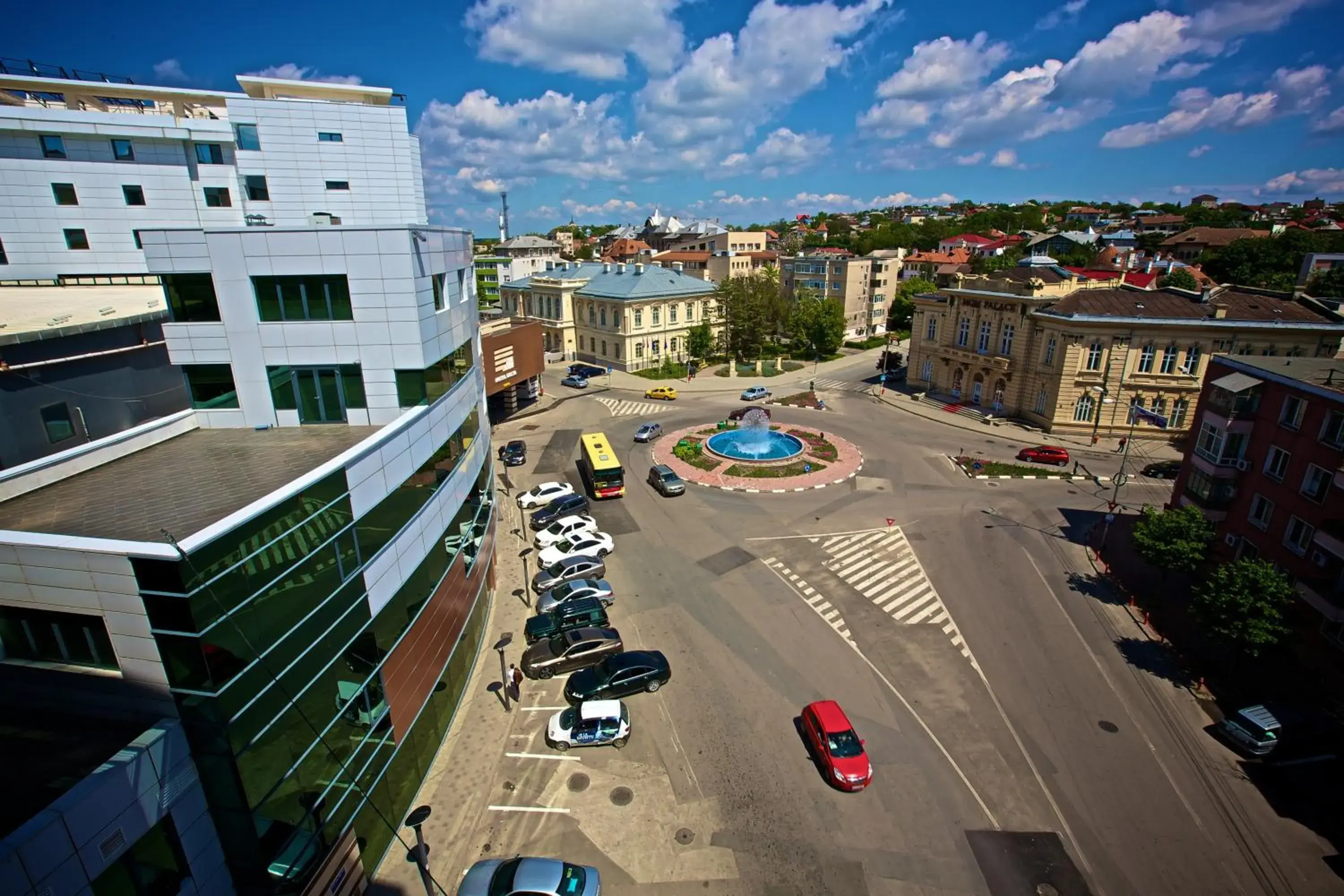 Bird's eye view, City View in Hotel Delta 4