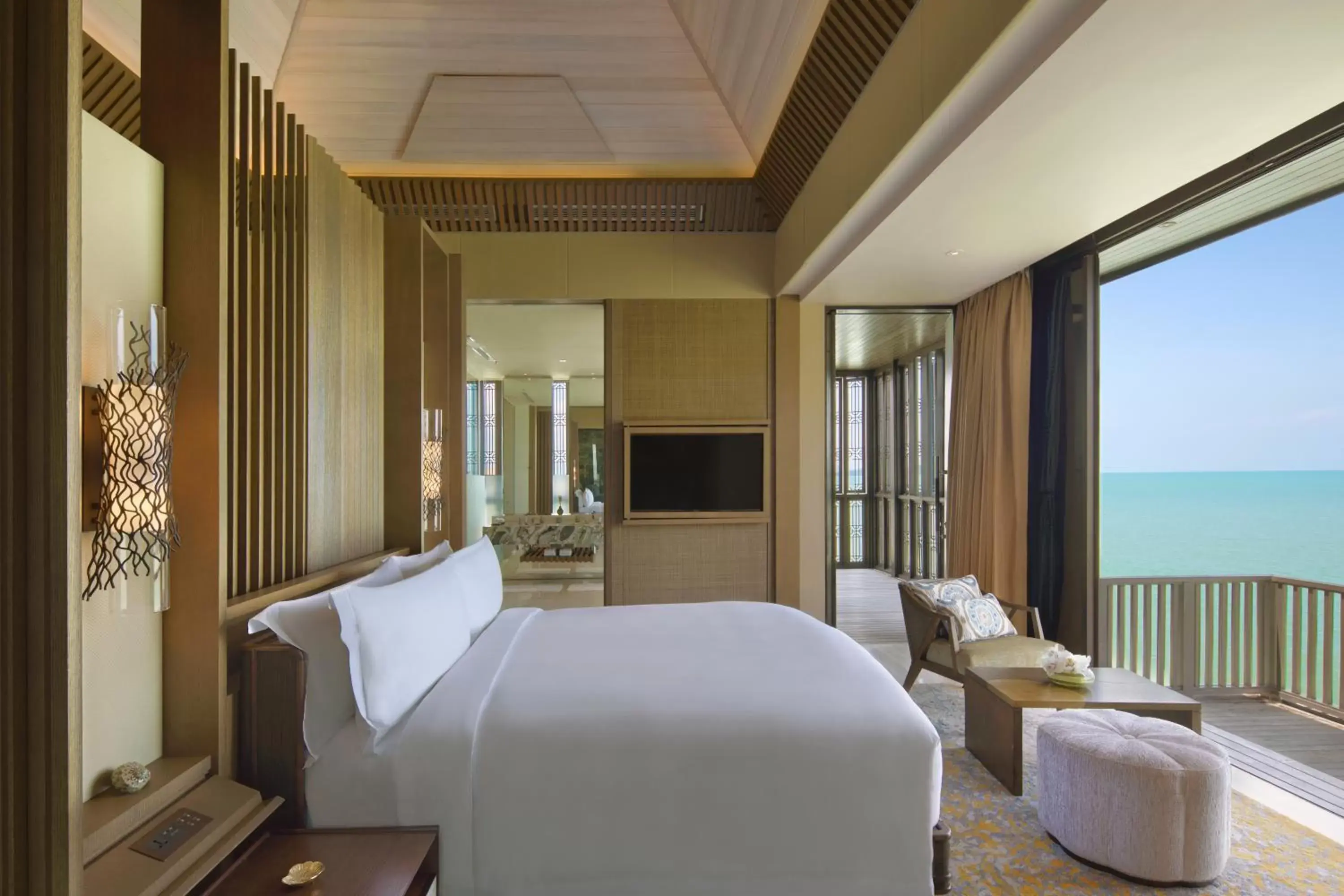 Bed in The Ritz-Carlton, Langkawi
