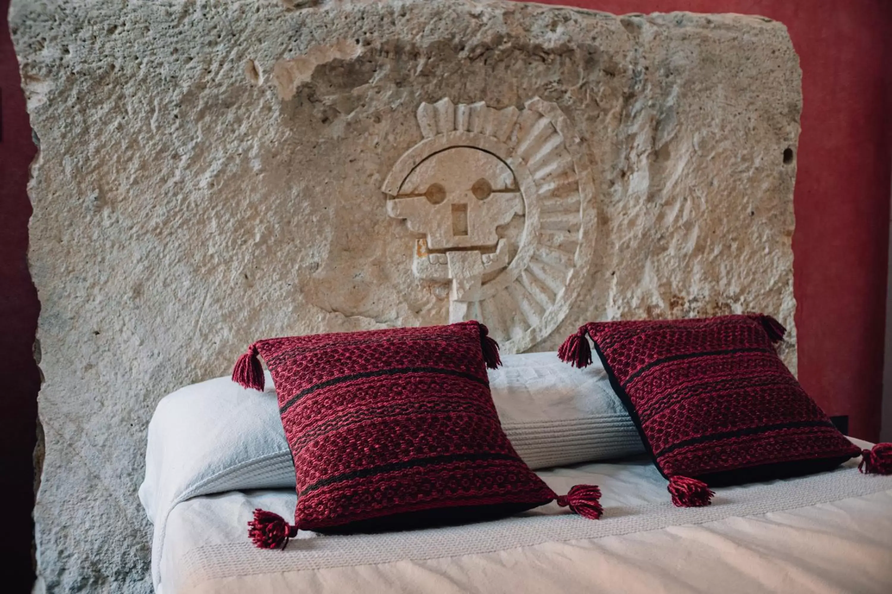 Decorative detail, Bed in Niyana Oaxaca