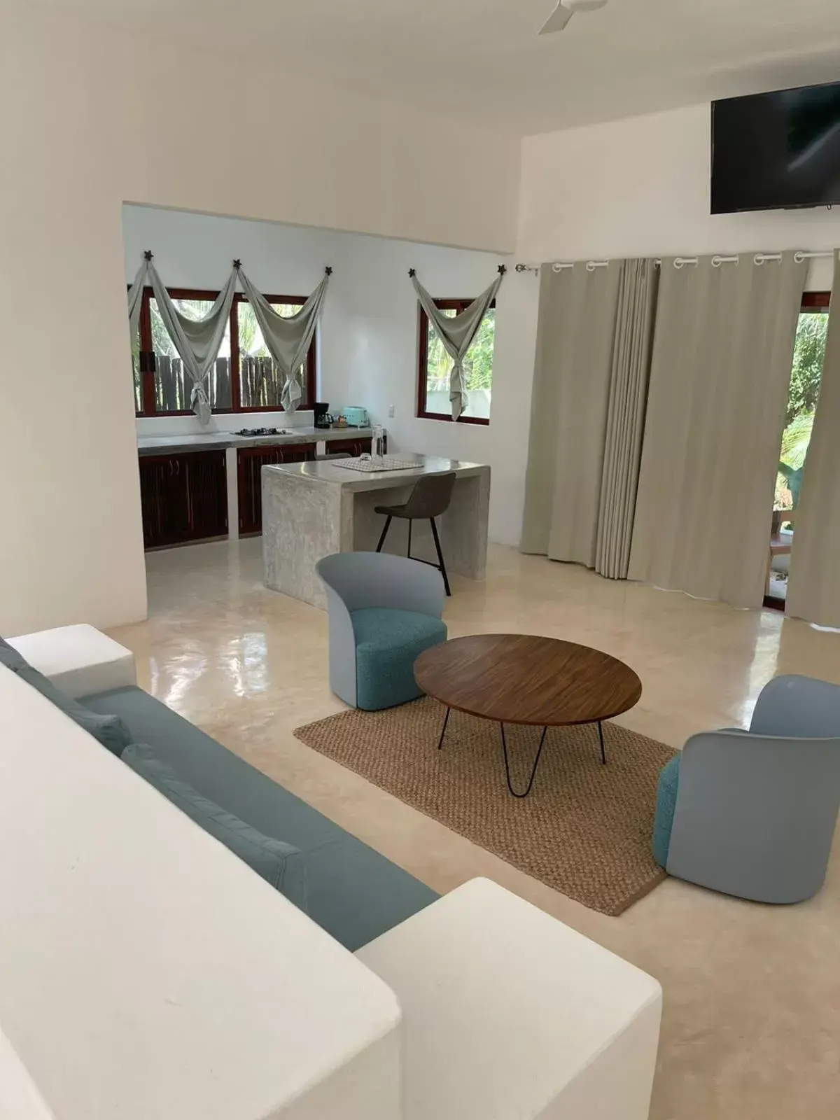 Living room, Seating Area in Mi Kasa Tu Kasa Bacalar by Nah Hotels