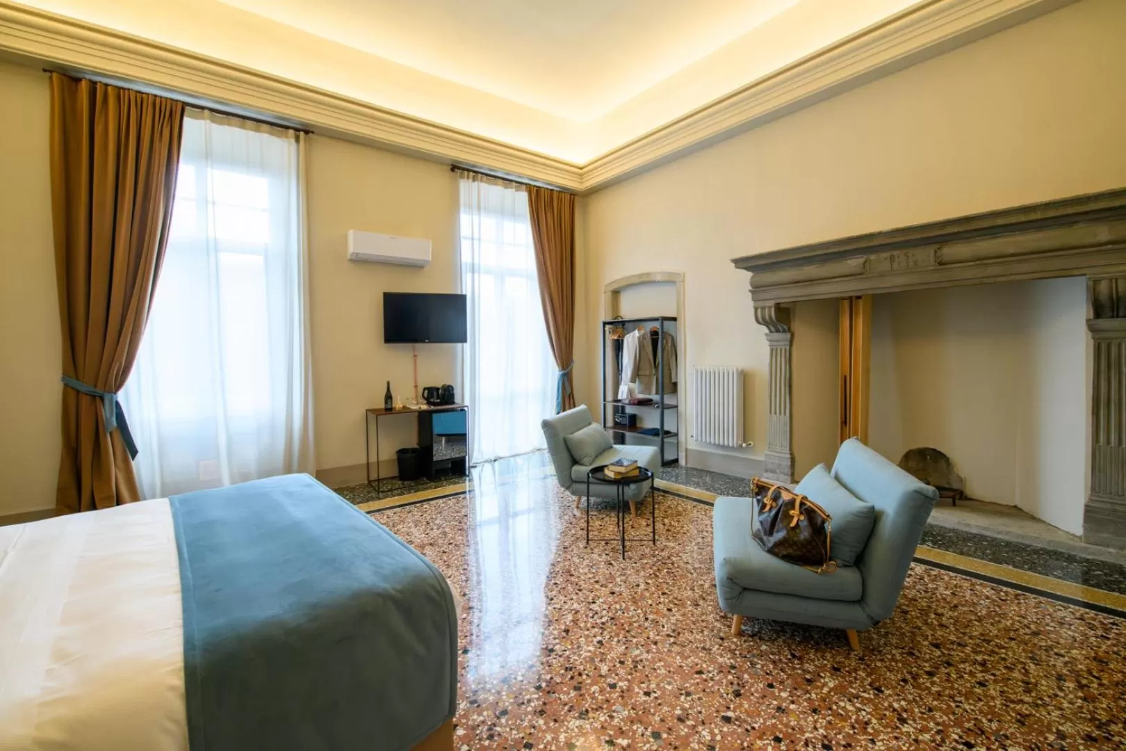 Bed in Palazzo Sertorio Suites