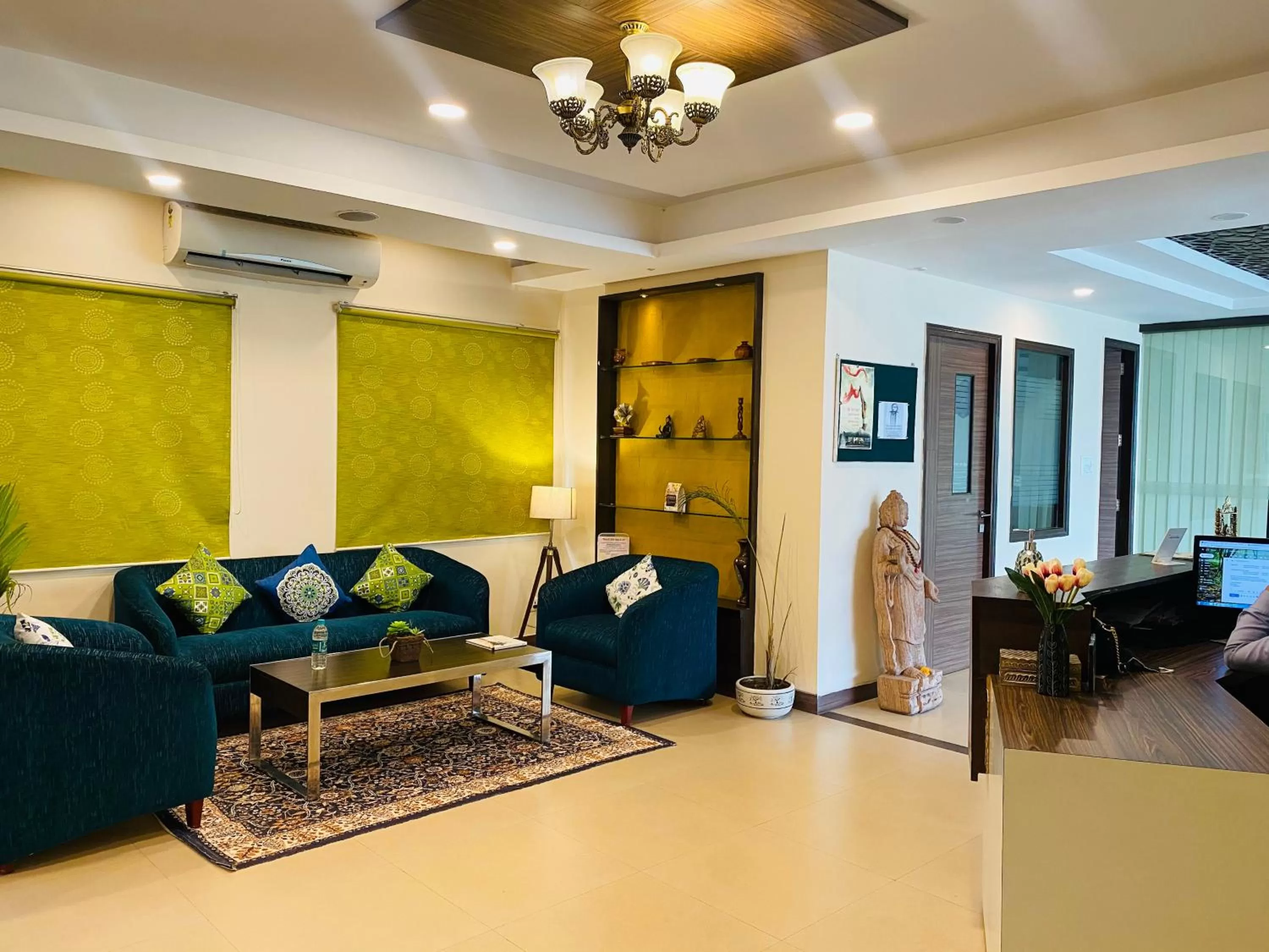 Lobby or reception in Sanskriti Vedic Retreat