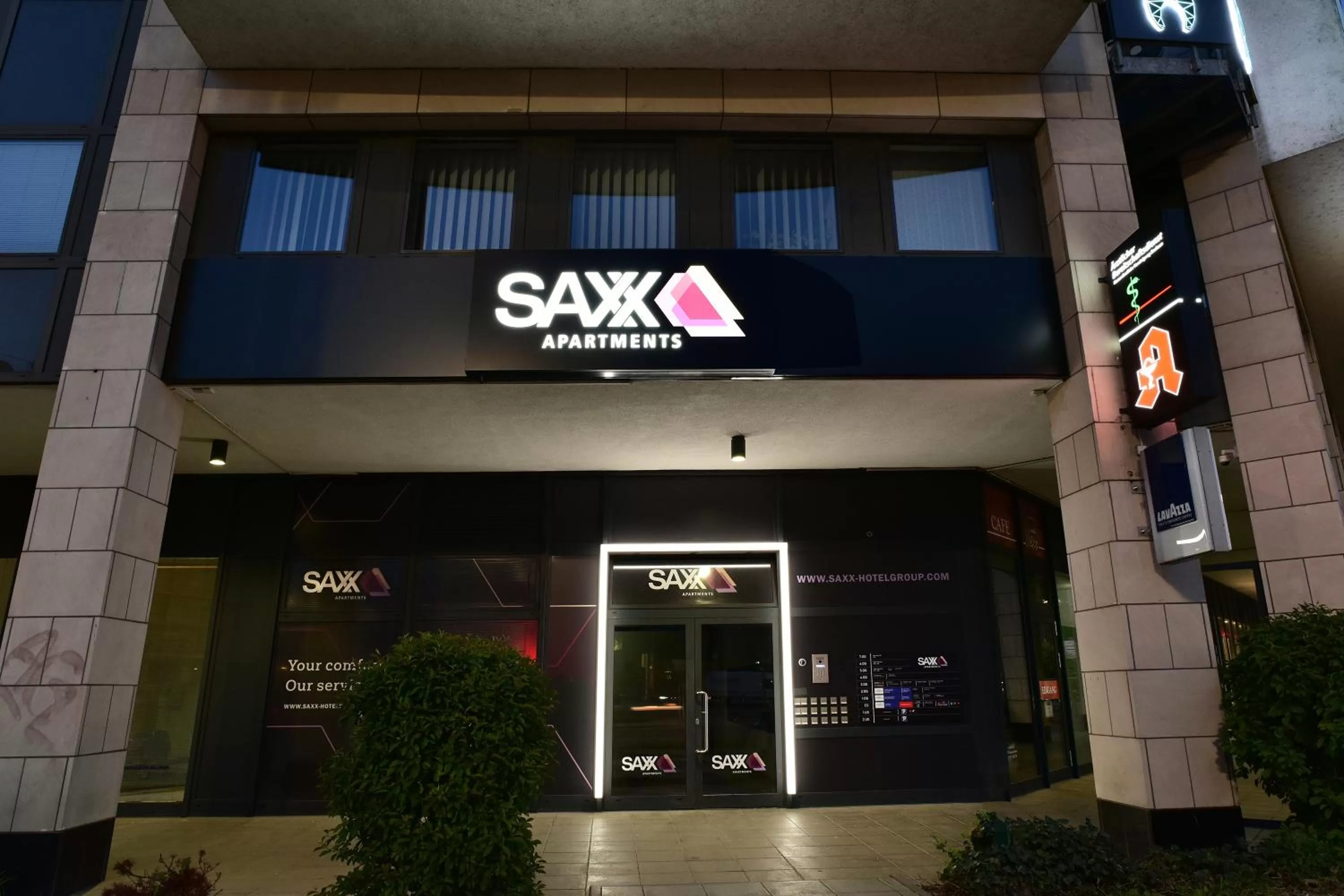 Facade/entrance in SAXX Apartments Leipzig
