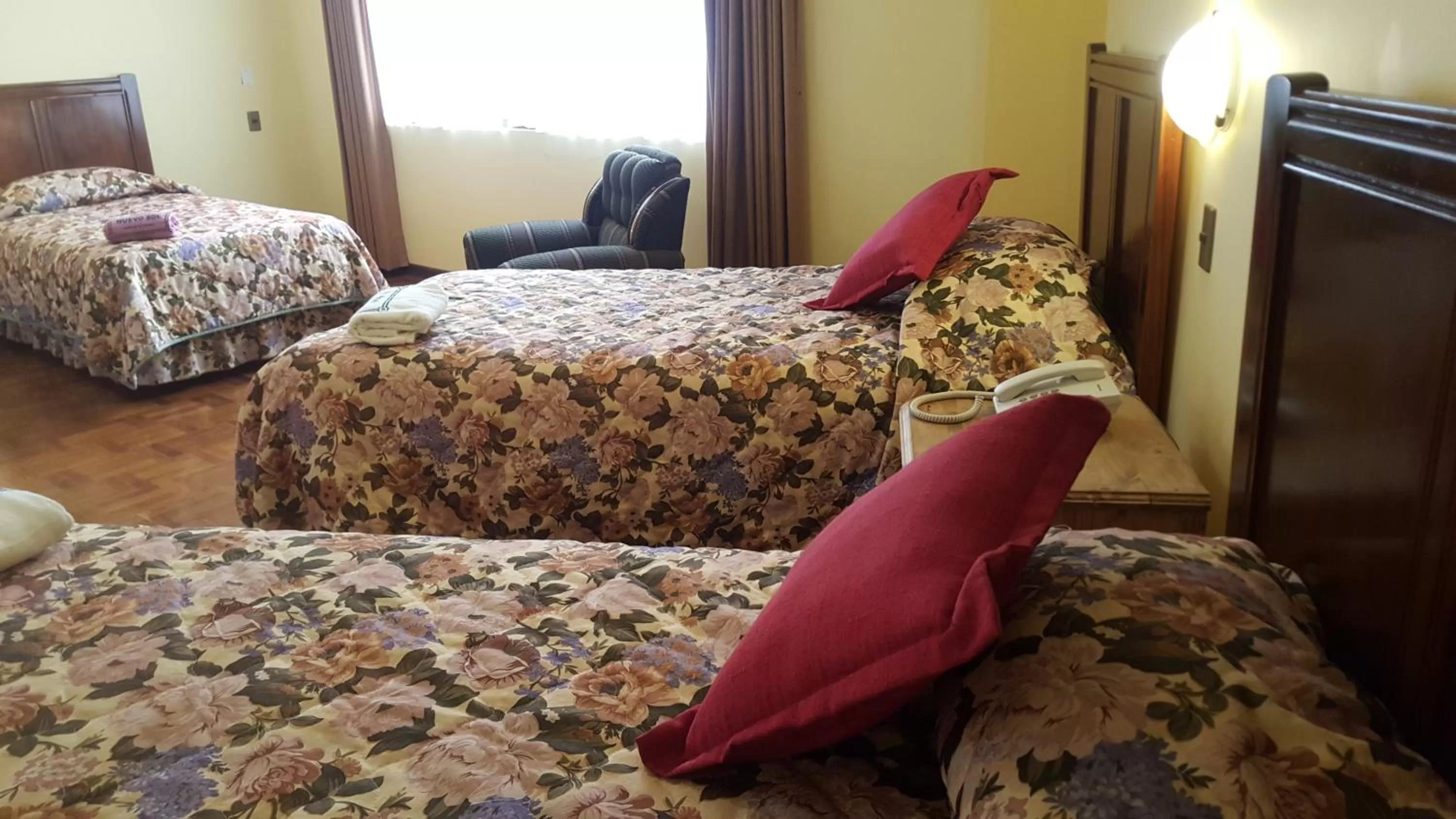 Bed in Hotel Nuevo Sol