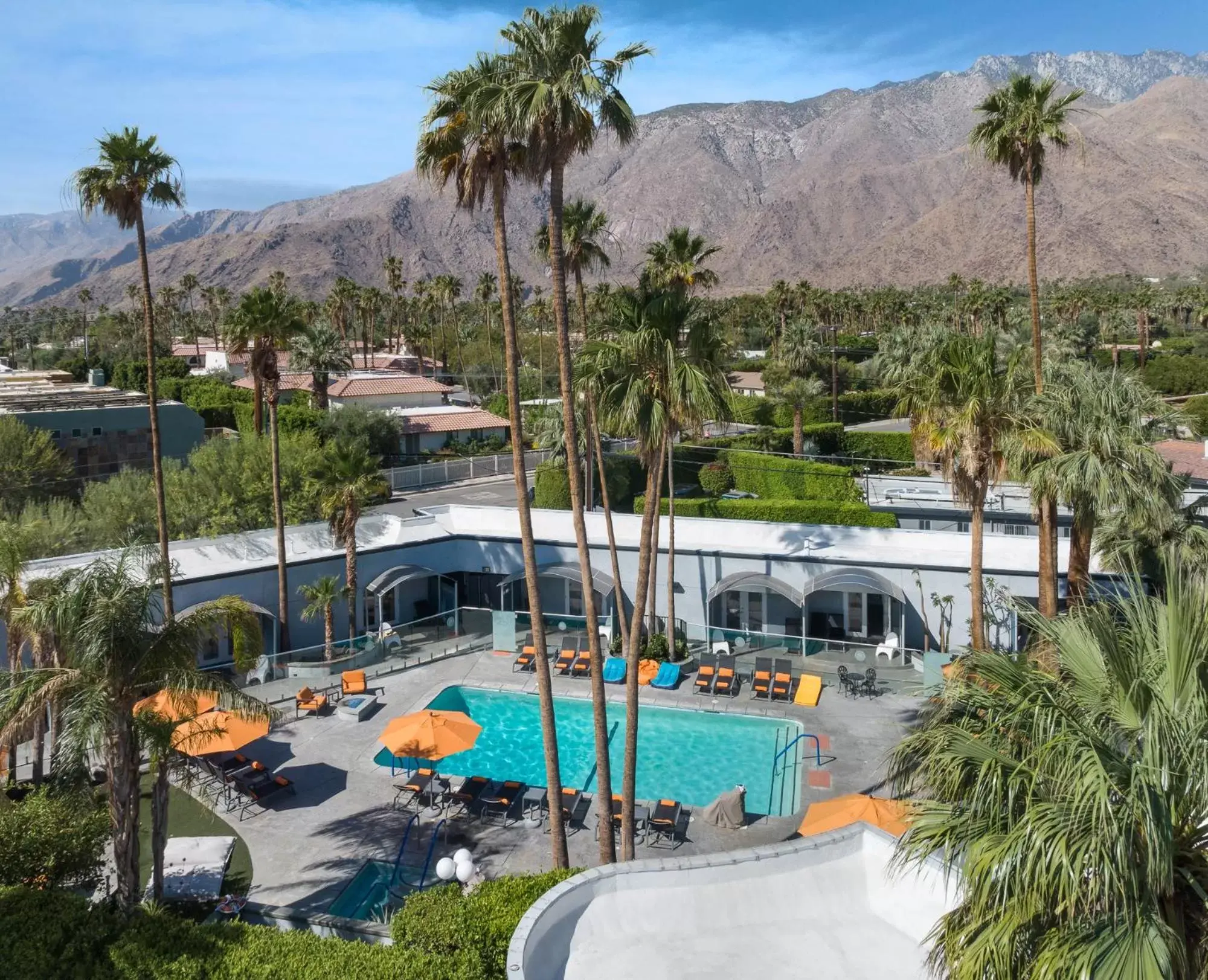 Property building, Pool View in The Palm Springs Hotel