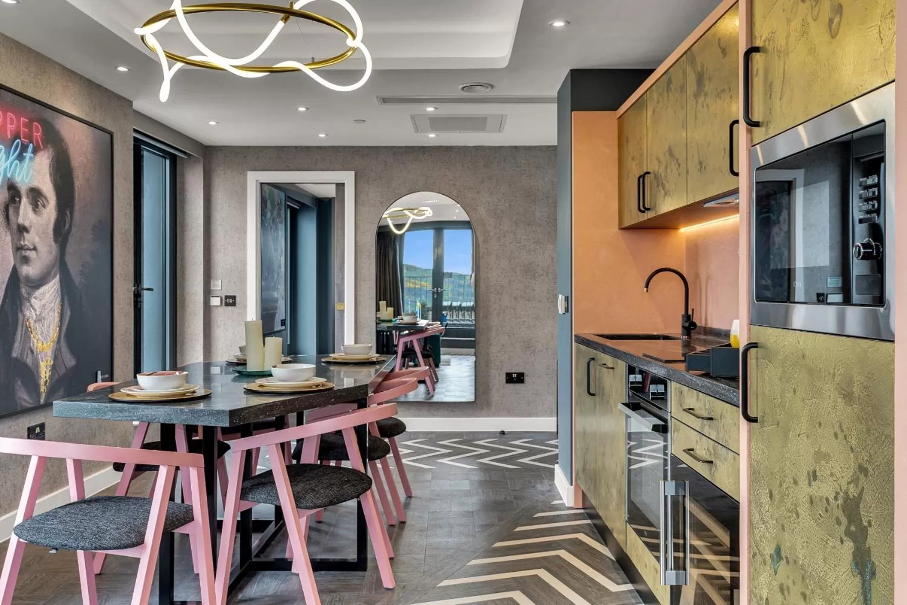 Kitchen or kitchenette in Roomzzz Edinburgh