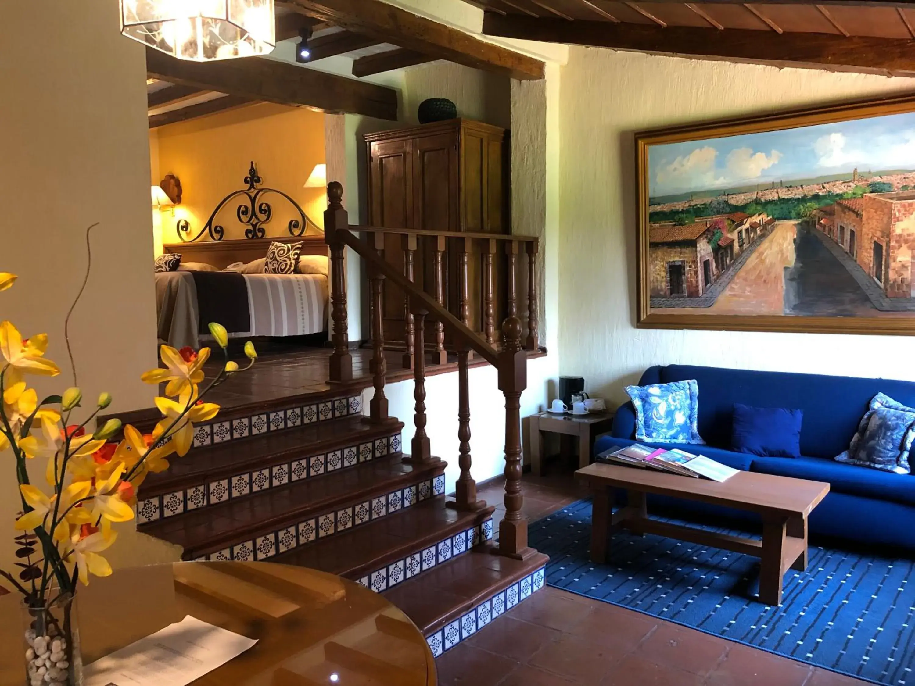 Bed, Seating Area in Villa San Jose Hotel & Suites