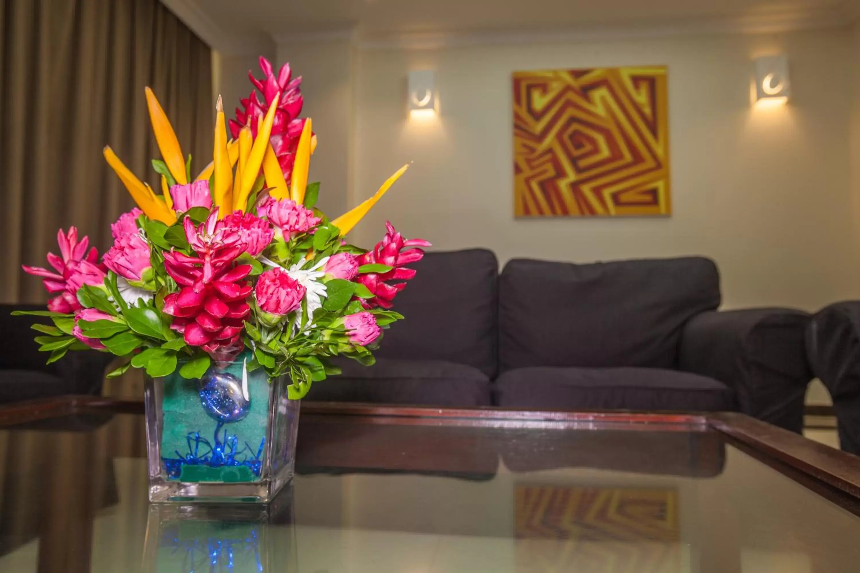 Living room in Tanzanite Executive Suites