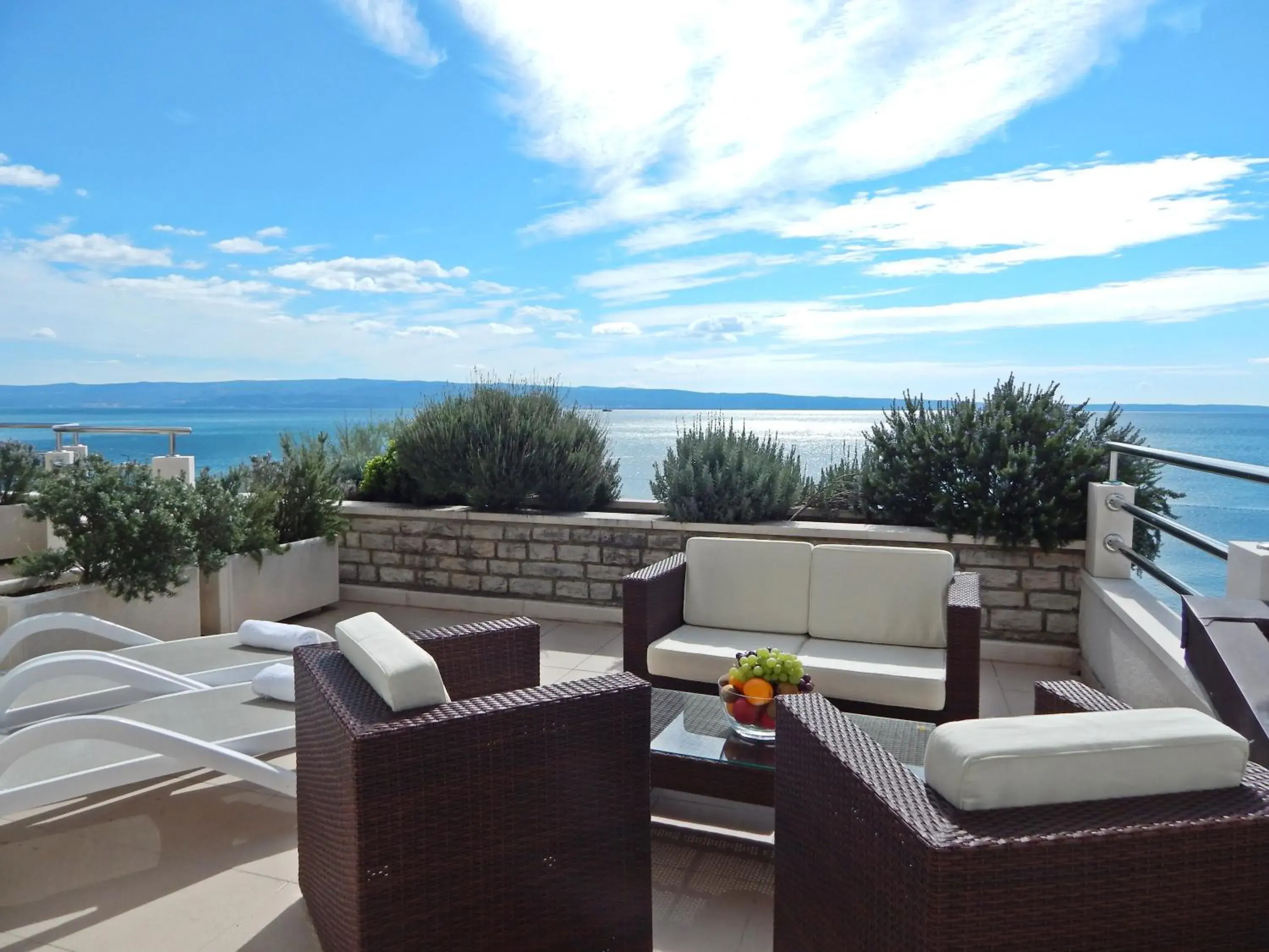 Balcony/Terrace, Sea View in Hotel Sunce
