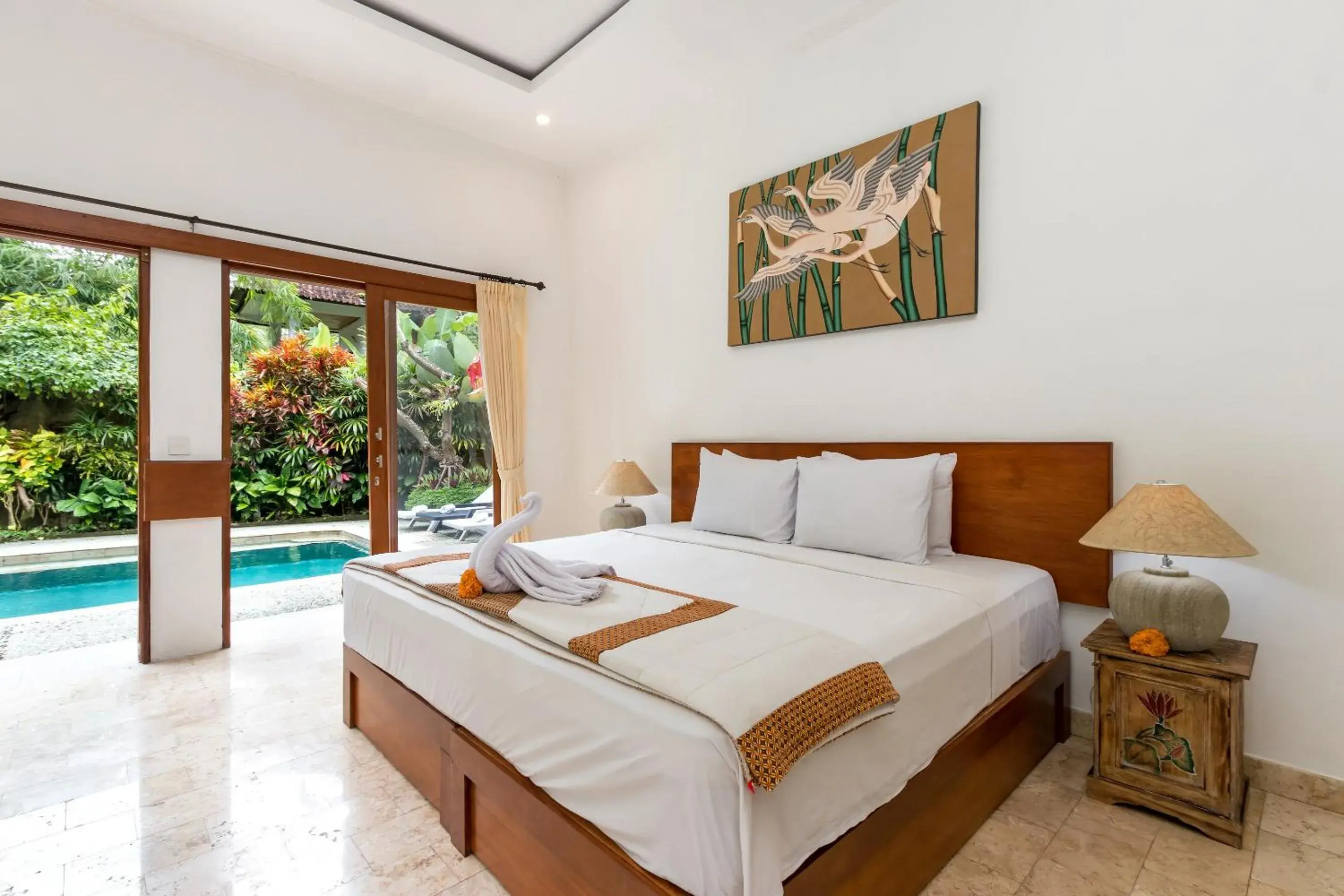 Bed in Padma Ubud Retreat