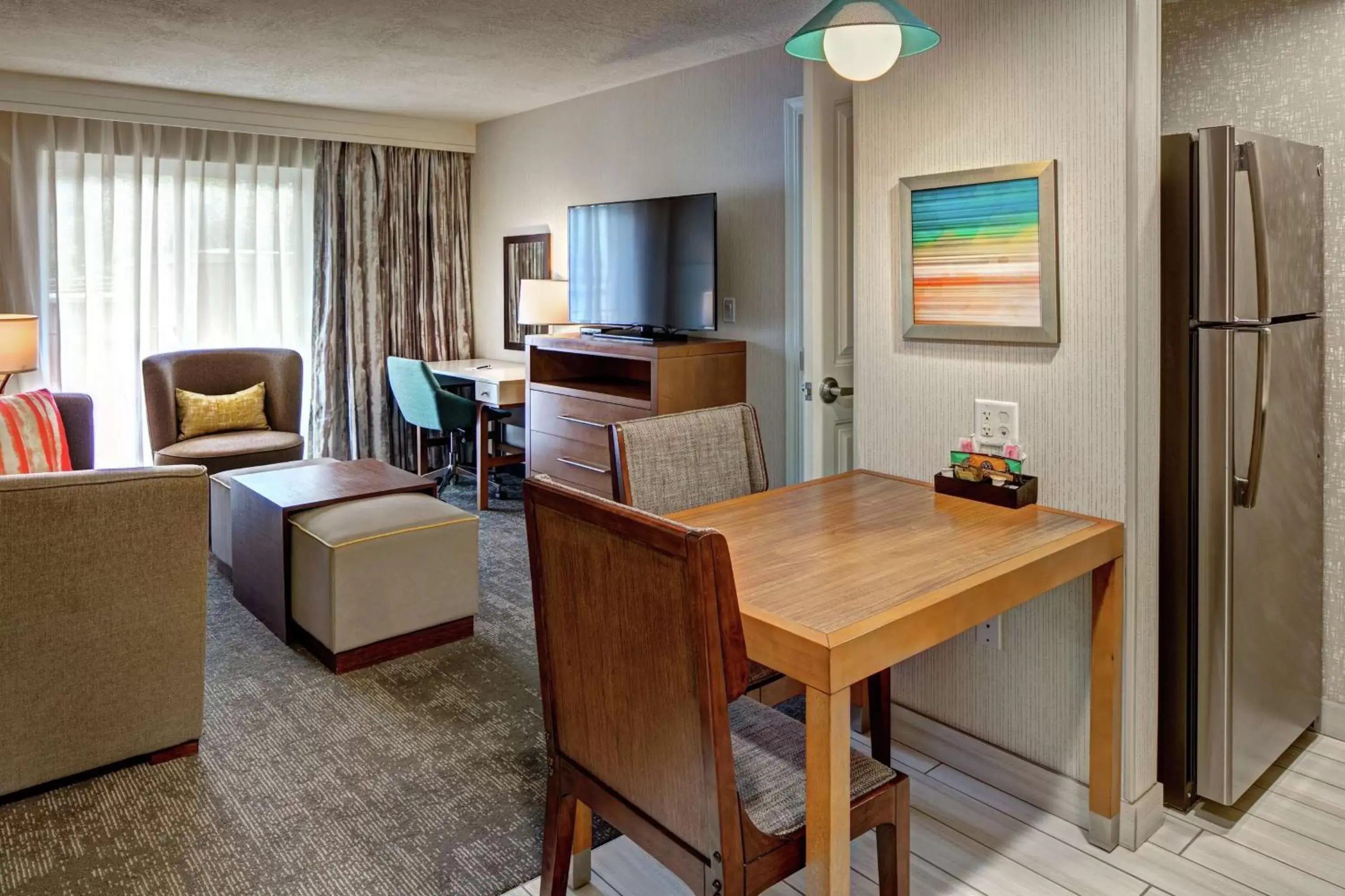 Living room, TV/Entertainment Center in Homewood Suites by Hilton Salt Lake City Downtown