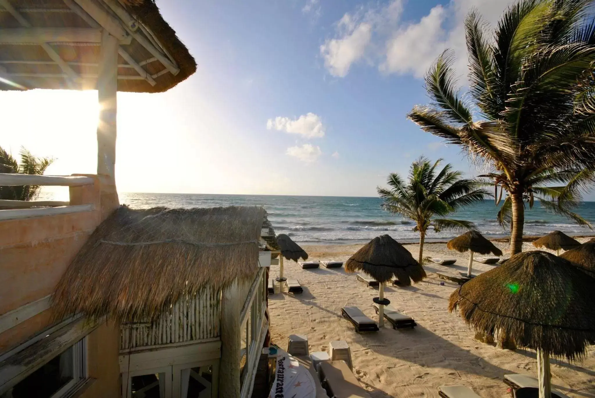 Beach in Villa Las Estrellas Tulum - located at the party zone