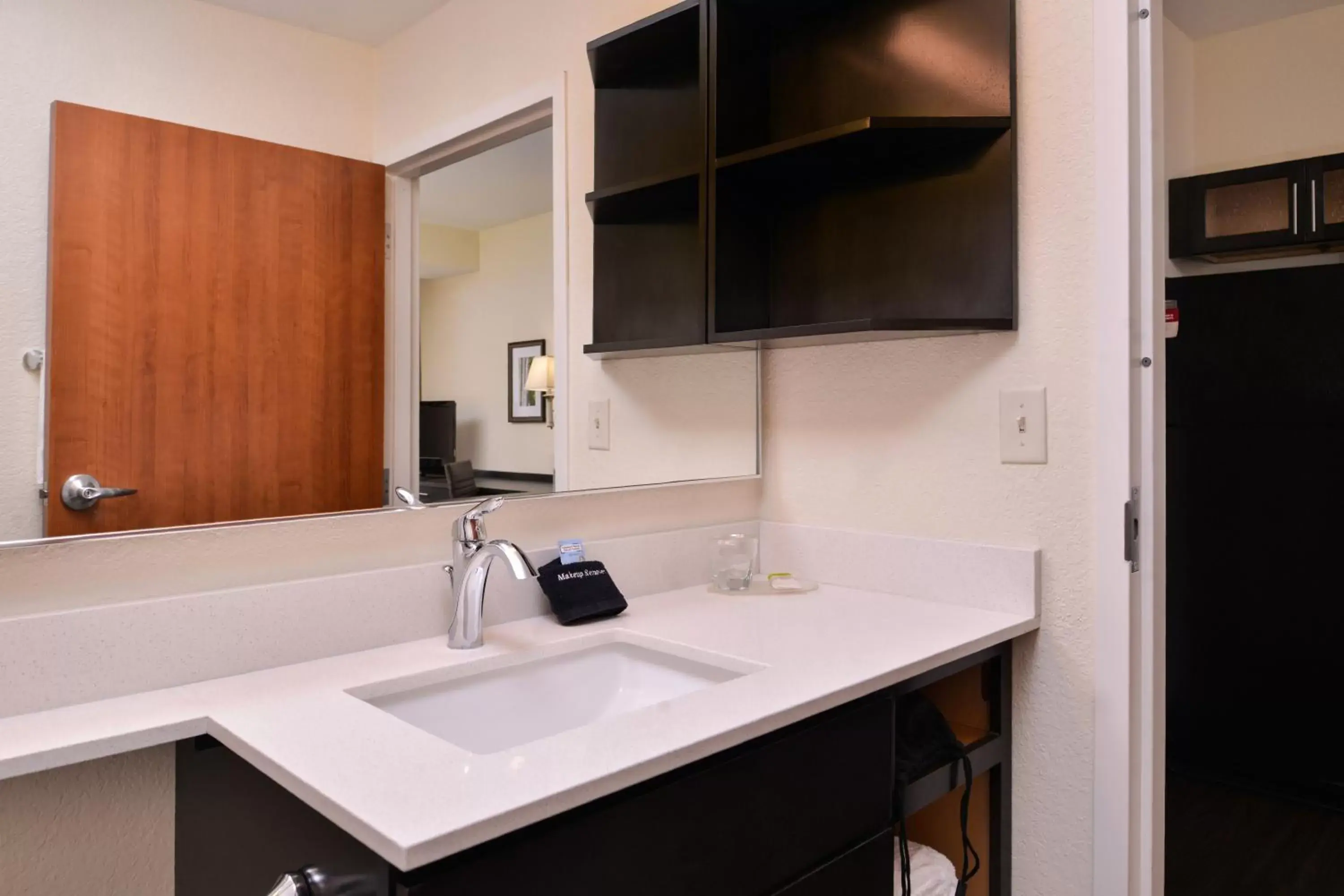 Bathroom in Candlewood Suites Terre Haute, an IHG Hotel