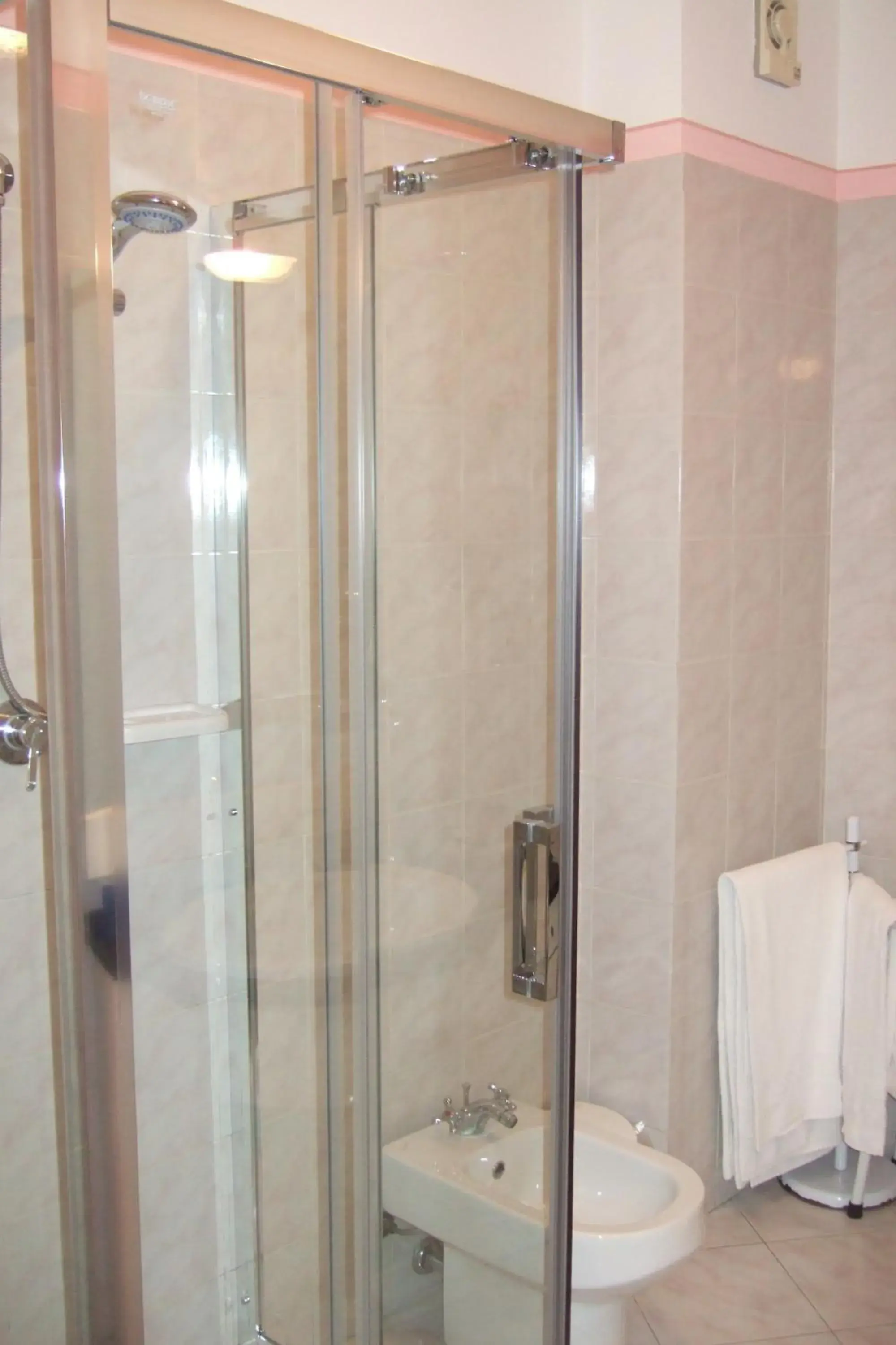 Shower, Bathroom in Hotel La Torre