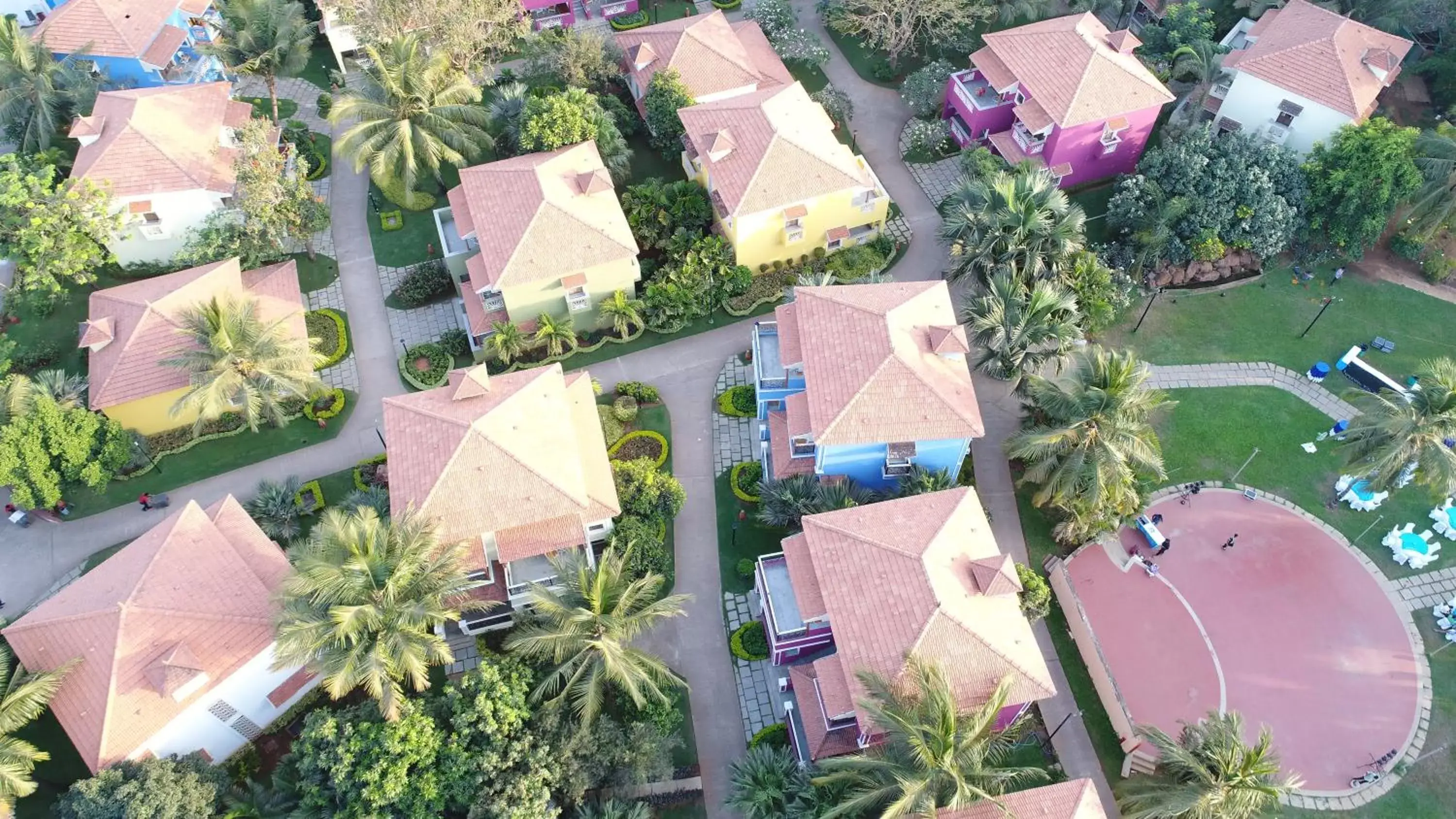 Bird's eye view, Bird's-eye View in Radisson Blu Resort, Goa