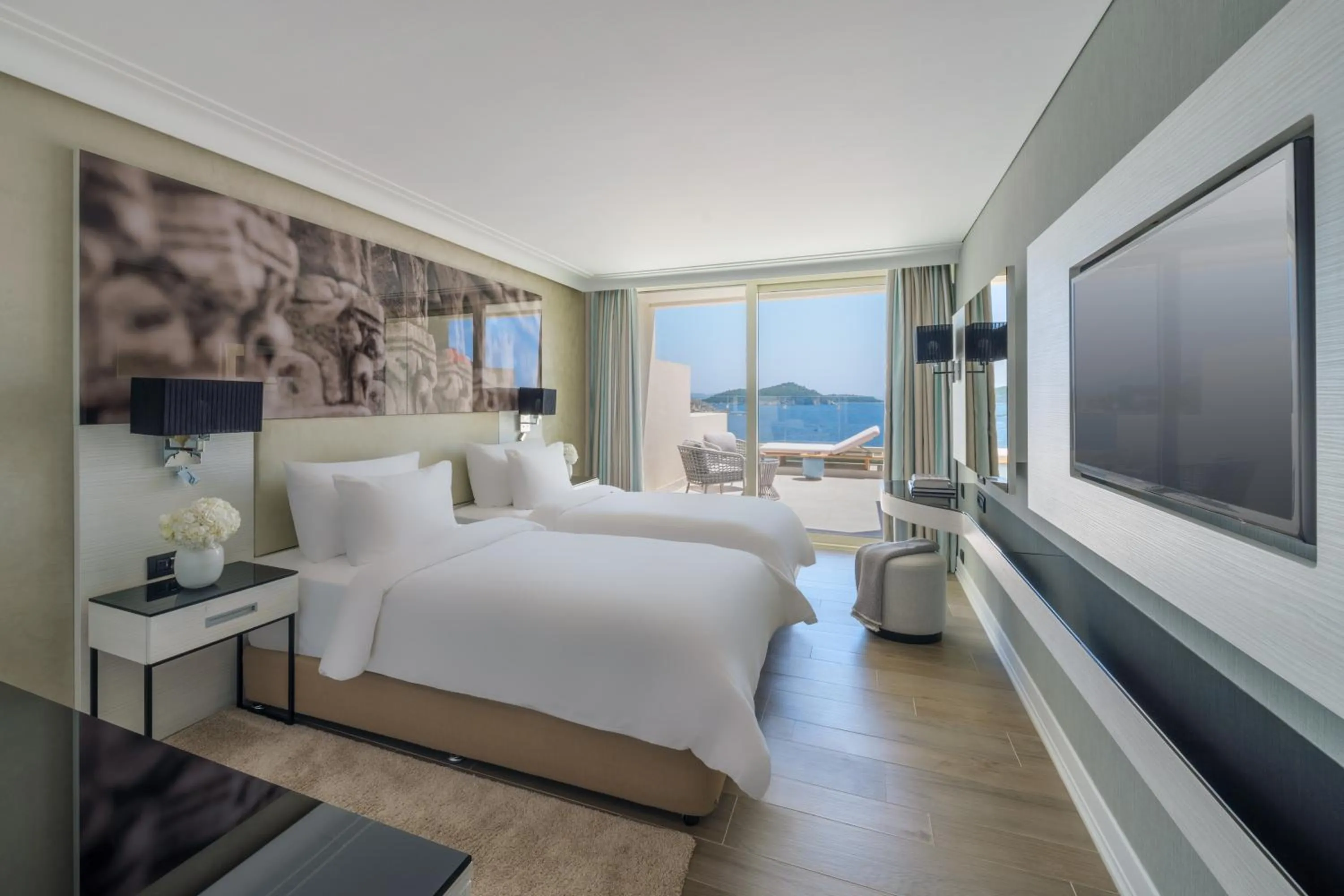 Bed in Rixos Libertas Dubrovnik