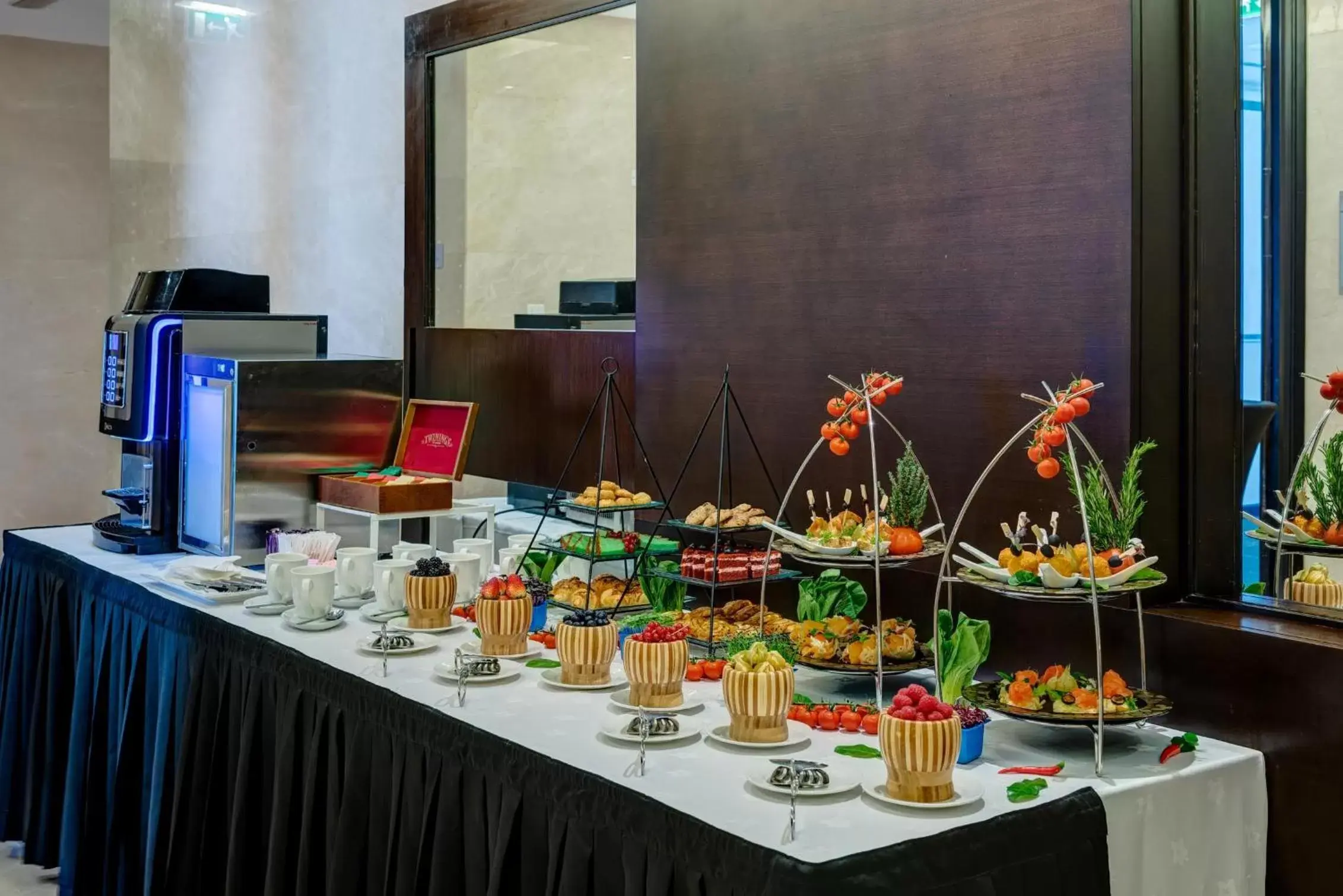 Buffet breakfast in Mercure Gold Hotel, Jumeirah, Dubai