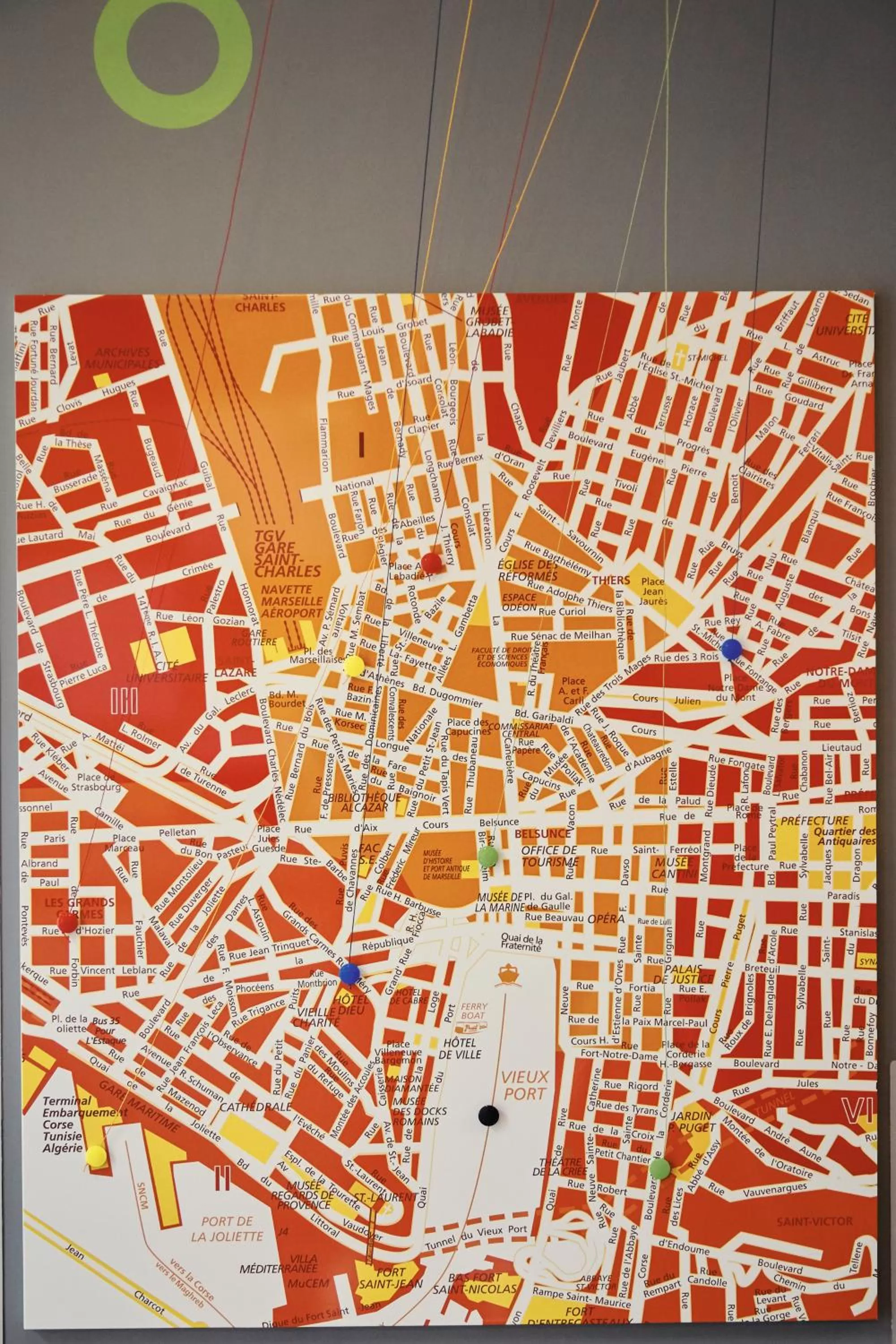 Decorative detail in ibis Styles Marseille Gare Saint-Charles