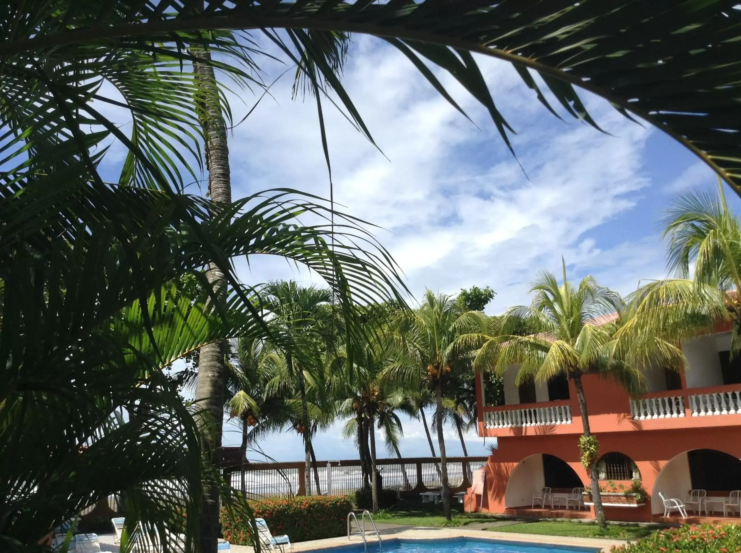 Facade/entrance, Pool View in Apartotel Flamboyant