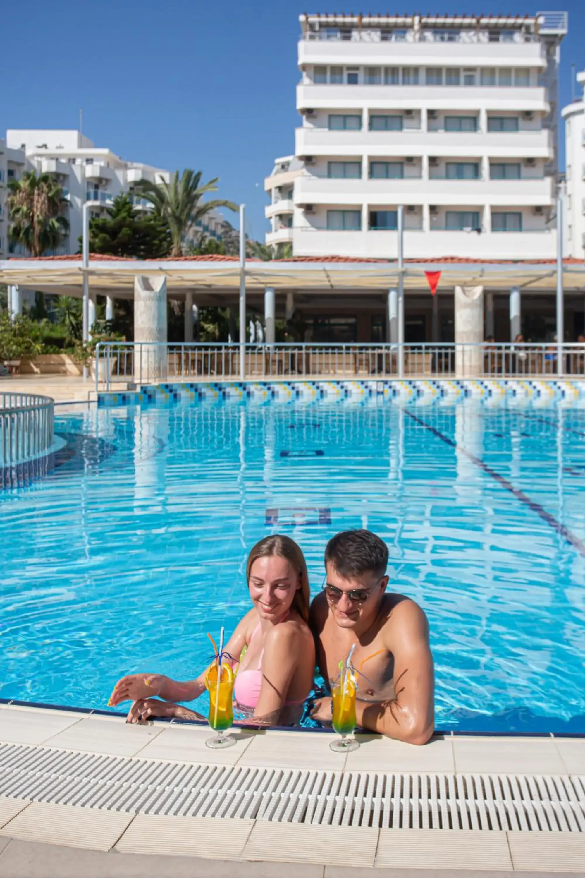 Pool view in Mirabell Hotel Pool view in Mirabell Hotel