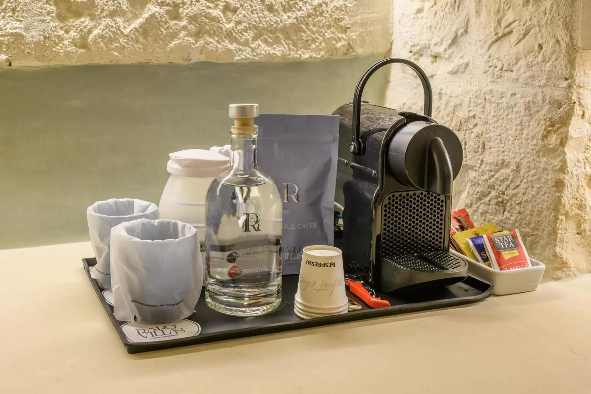 Coffee/tea facilities in Vico Bianco Raro Villas Smart Rooms Collection