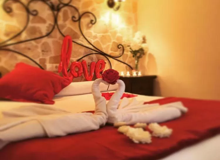 Bed in Hotel Rural Andalucia