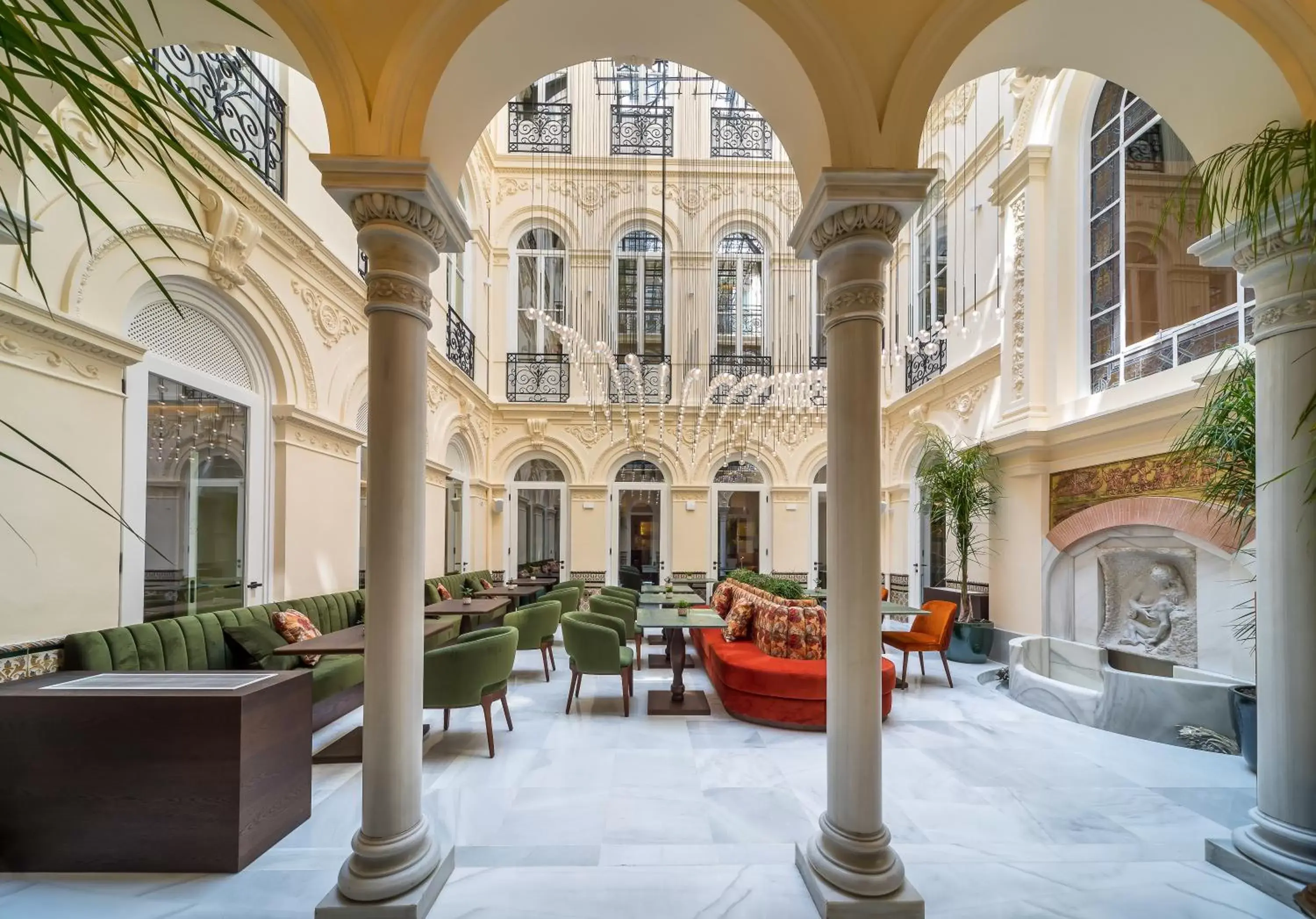 Patio in Palacio Gran Vía, a Royal Hideaway Hotel