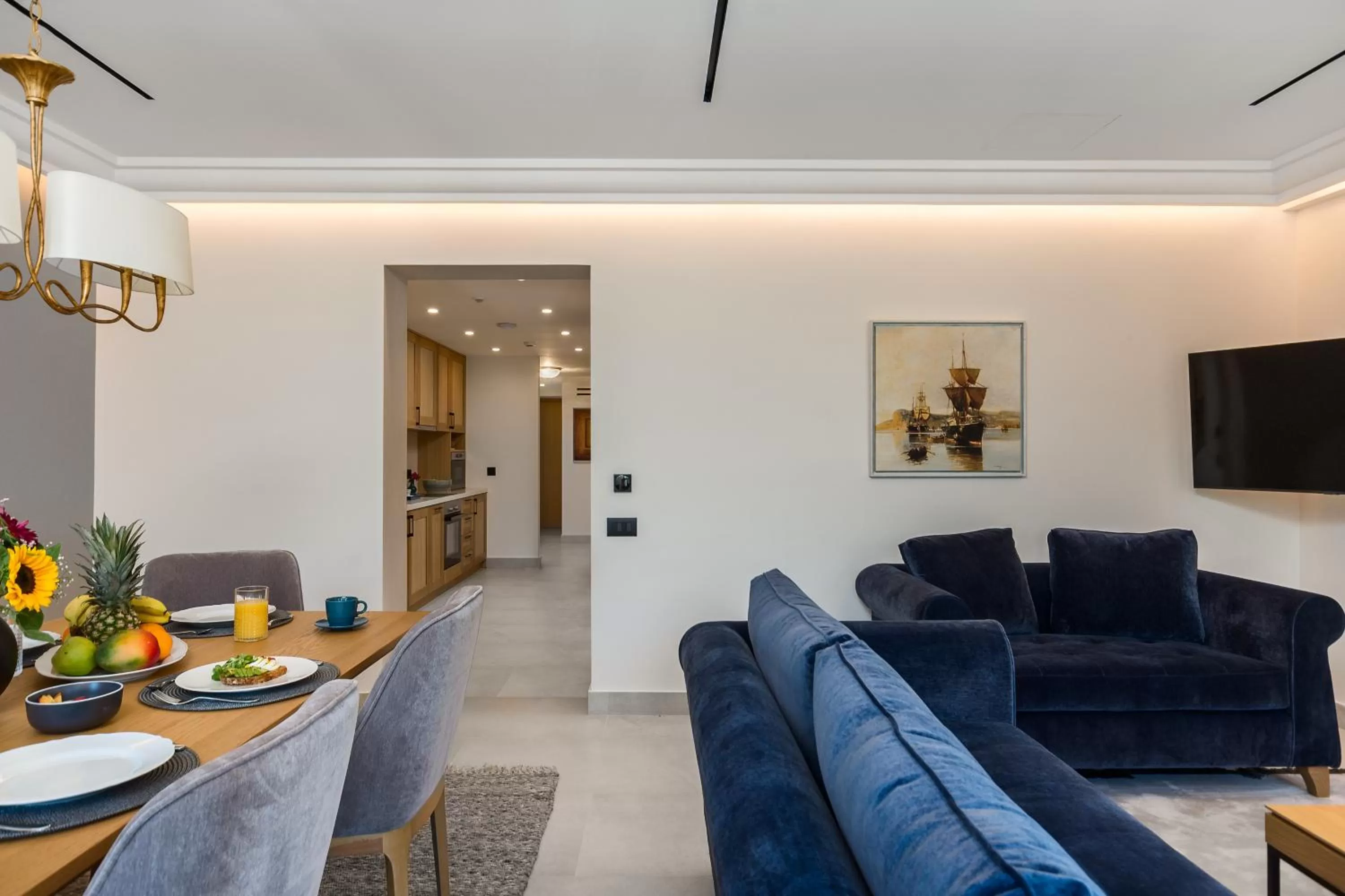 Living room in New York Luxury Suites