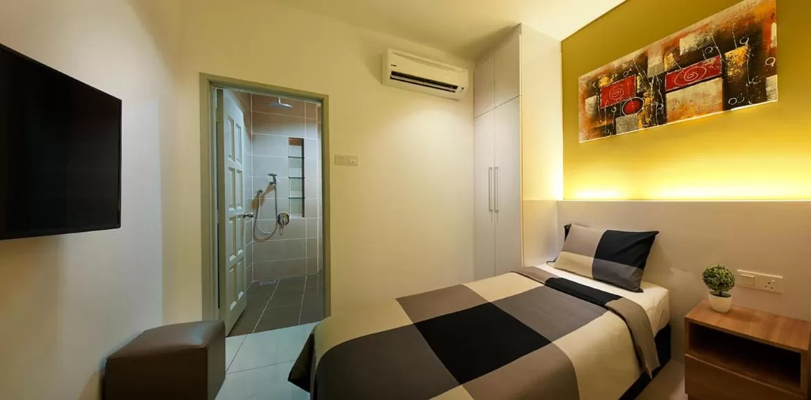 Bed in Rivero Boutique Hotel Melaka