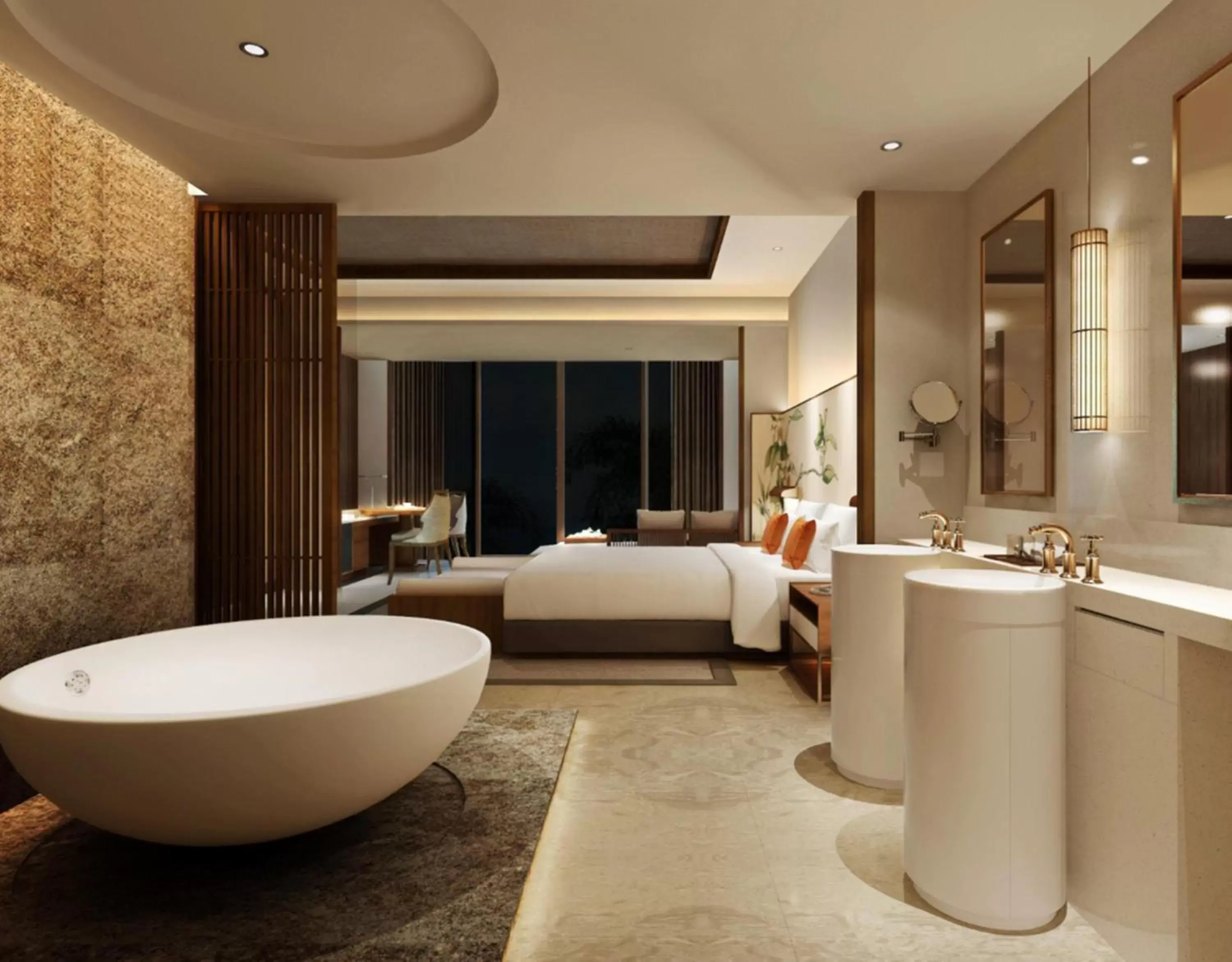 Living room, Bathroom in Angsana Zhuhai Phoenix Bay