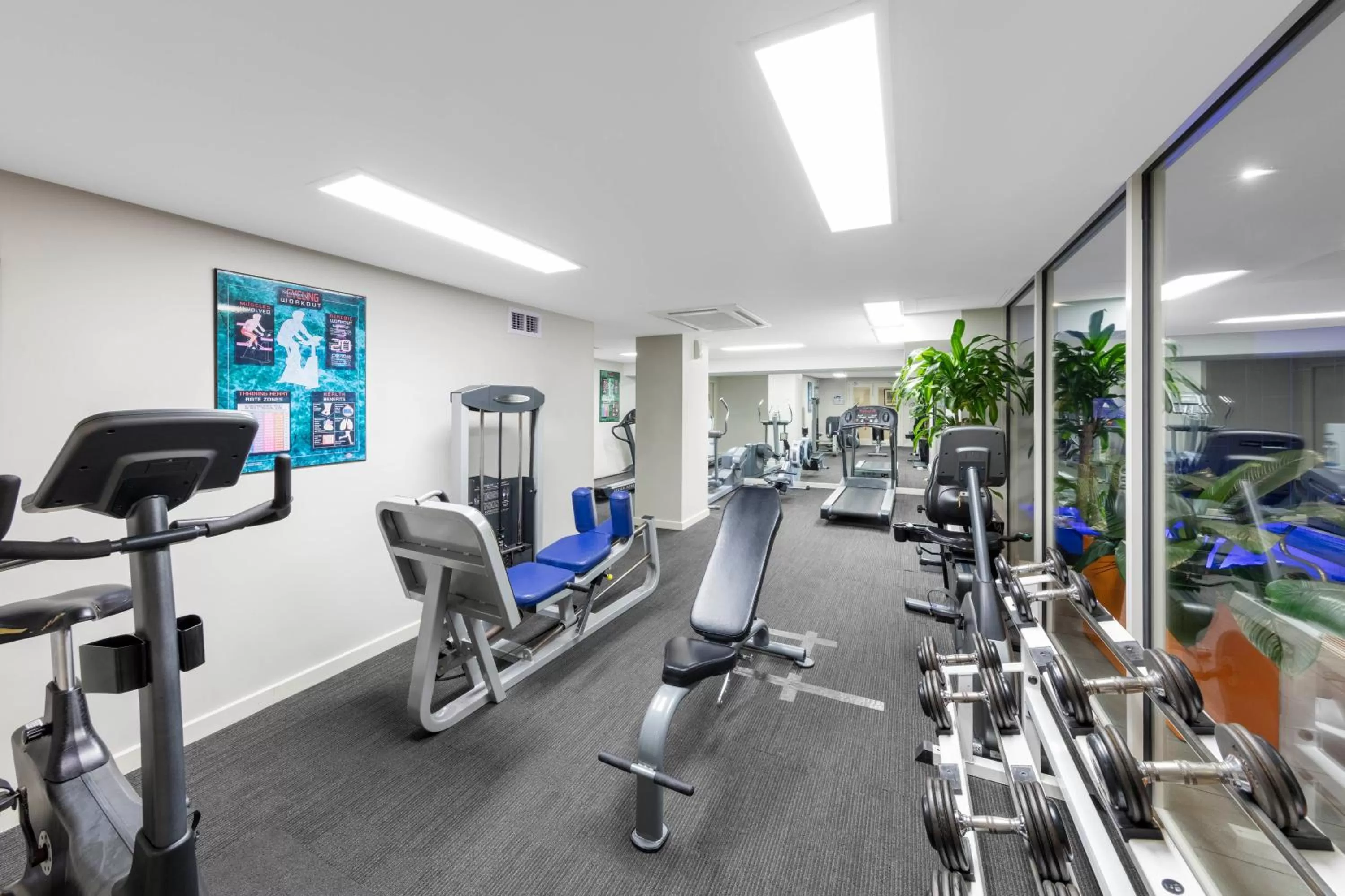 Fitness centre/facilities in Oaks Melbourne on Market Hotel