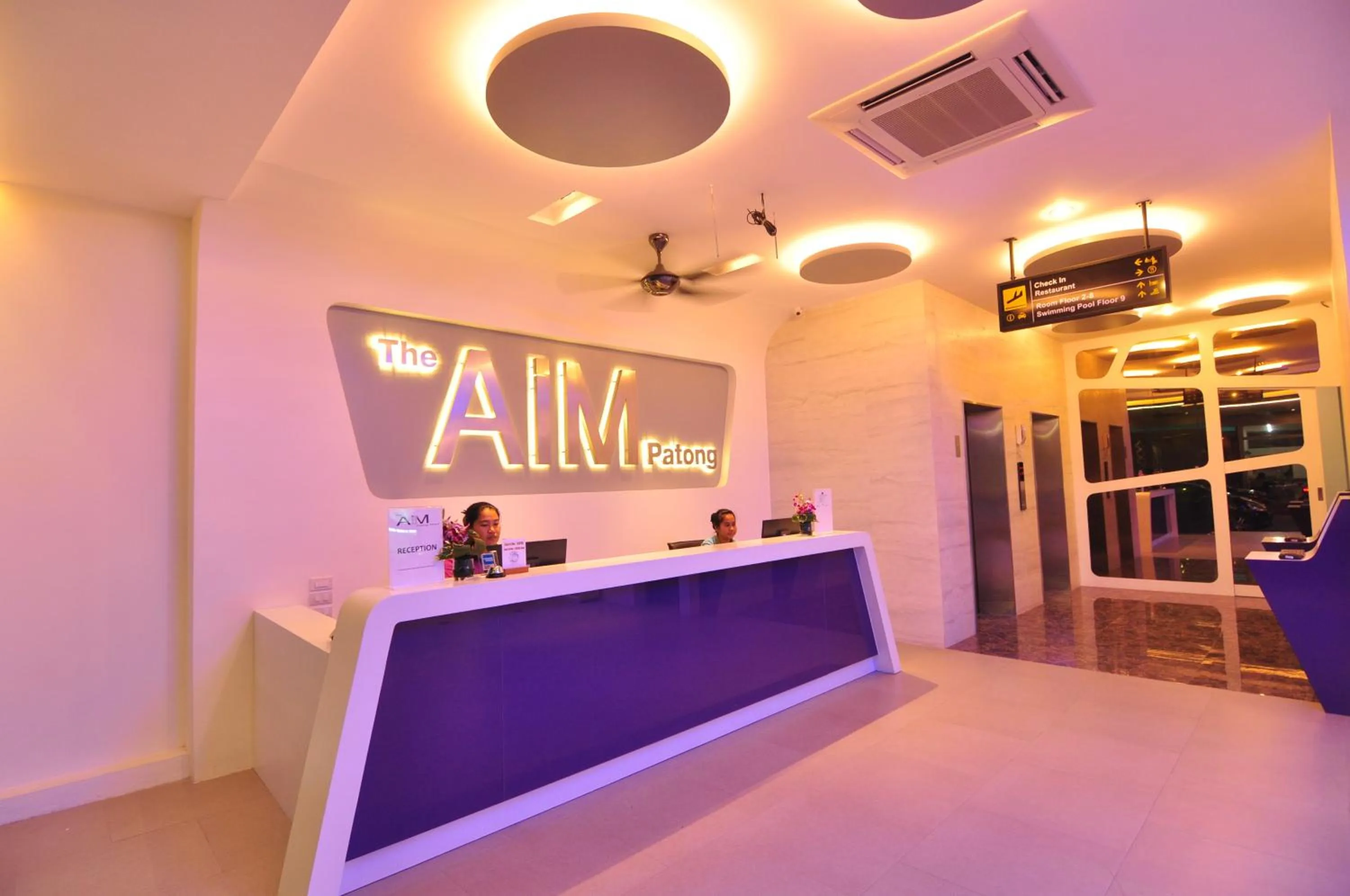 Lobby or reception in The AIM Patong Hotel