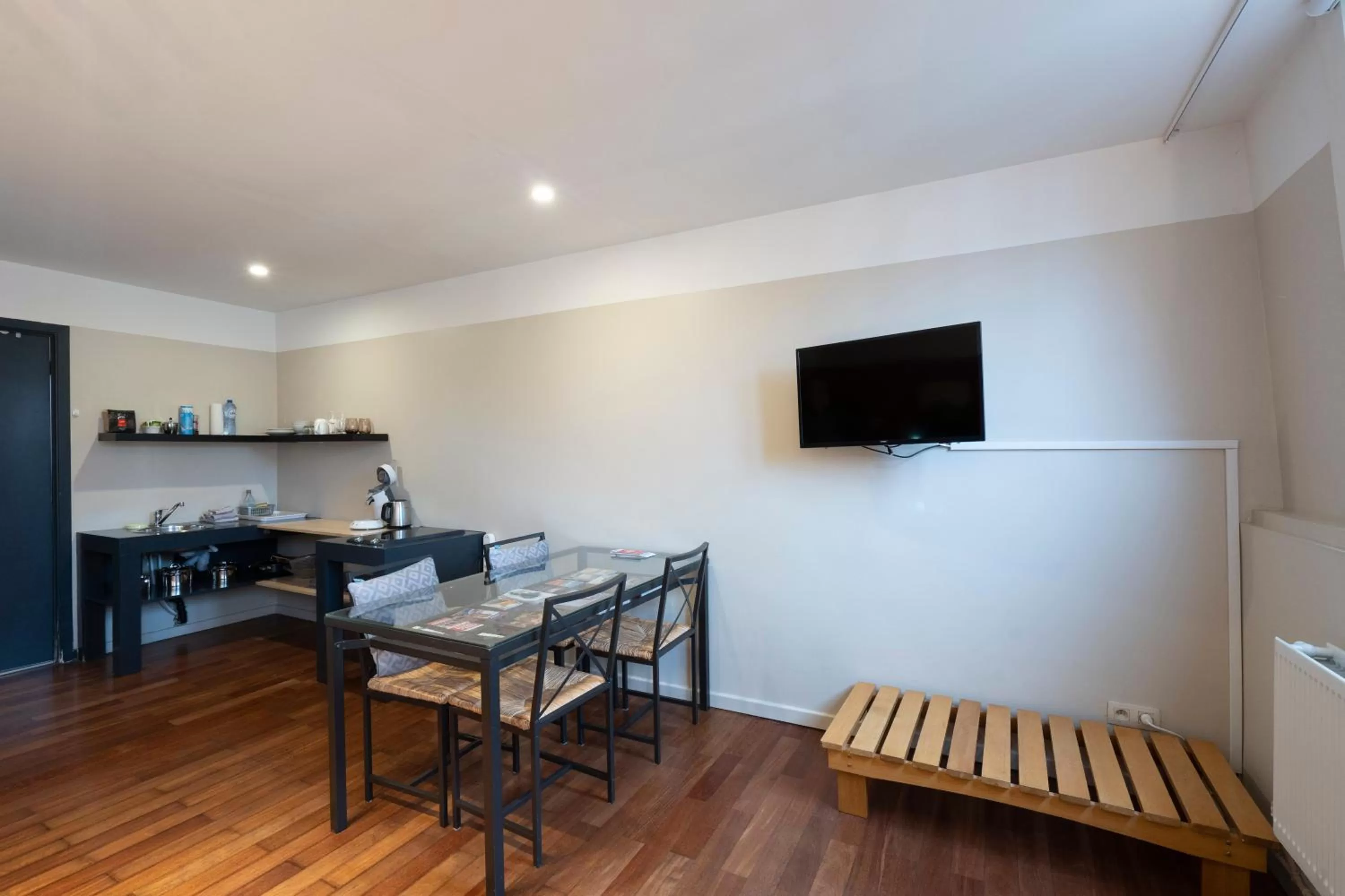 Bedroom in Because the Night city lodge