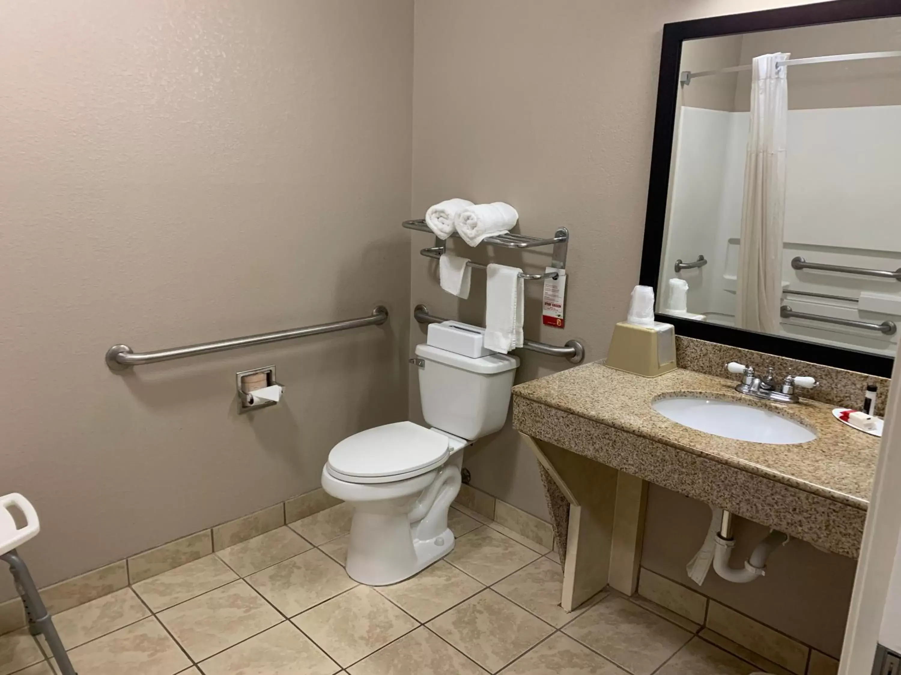 Bathroom in Super 8 by Wyndham Hernando