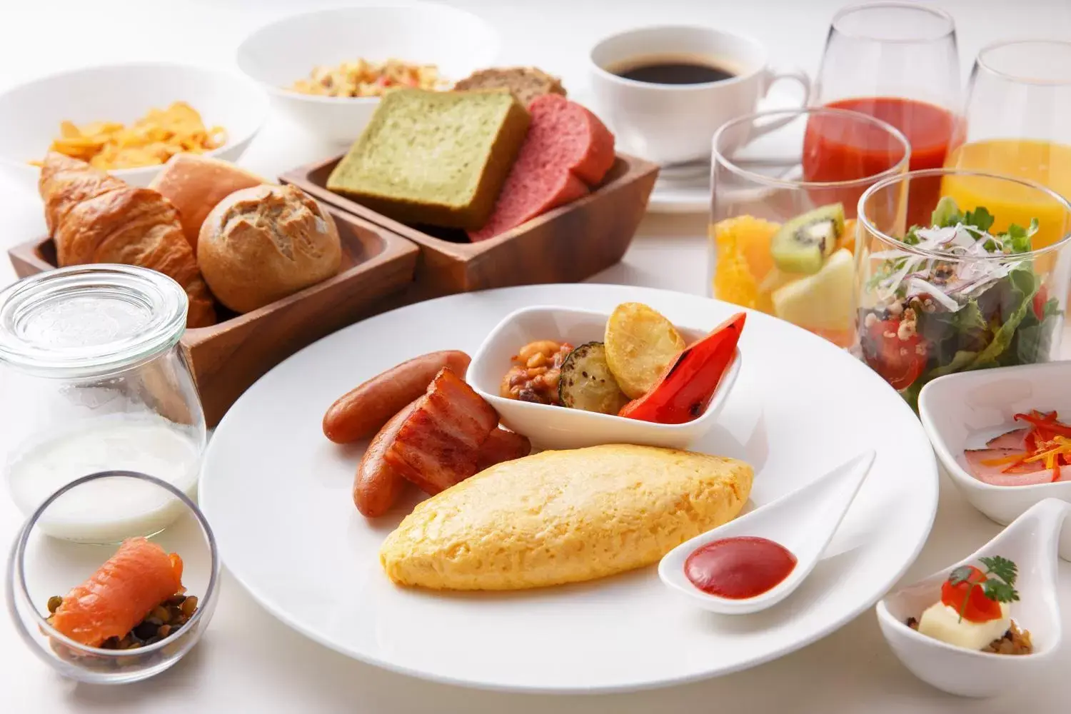 Buffet breakfast, Breakfast in Hotel JAL City Fukuoka Tenjin