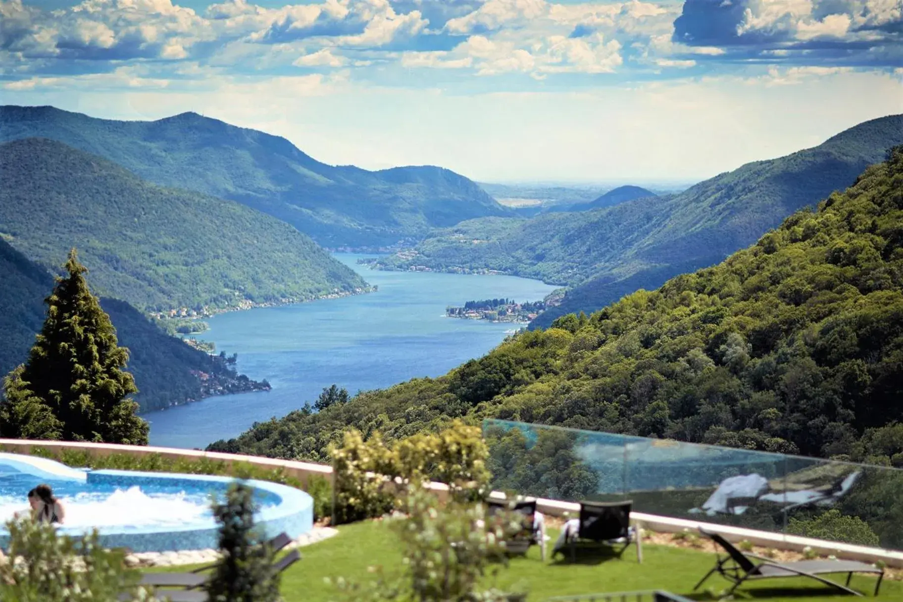 Pool View in Kurhaus Cademario Hotel & DOT Spa - Ticino Hotels Group