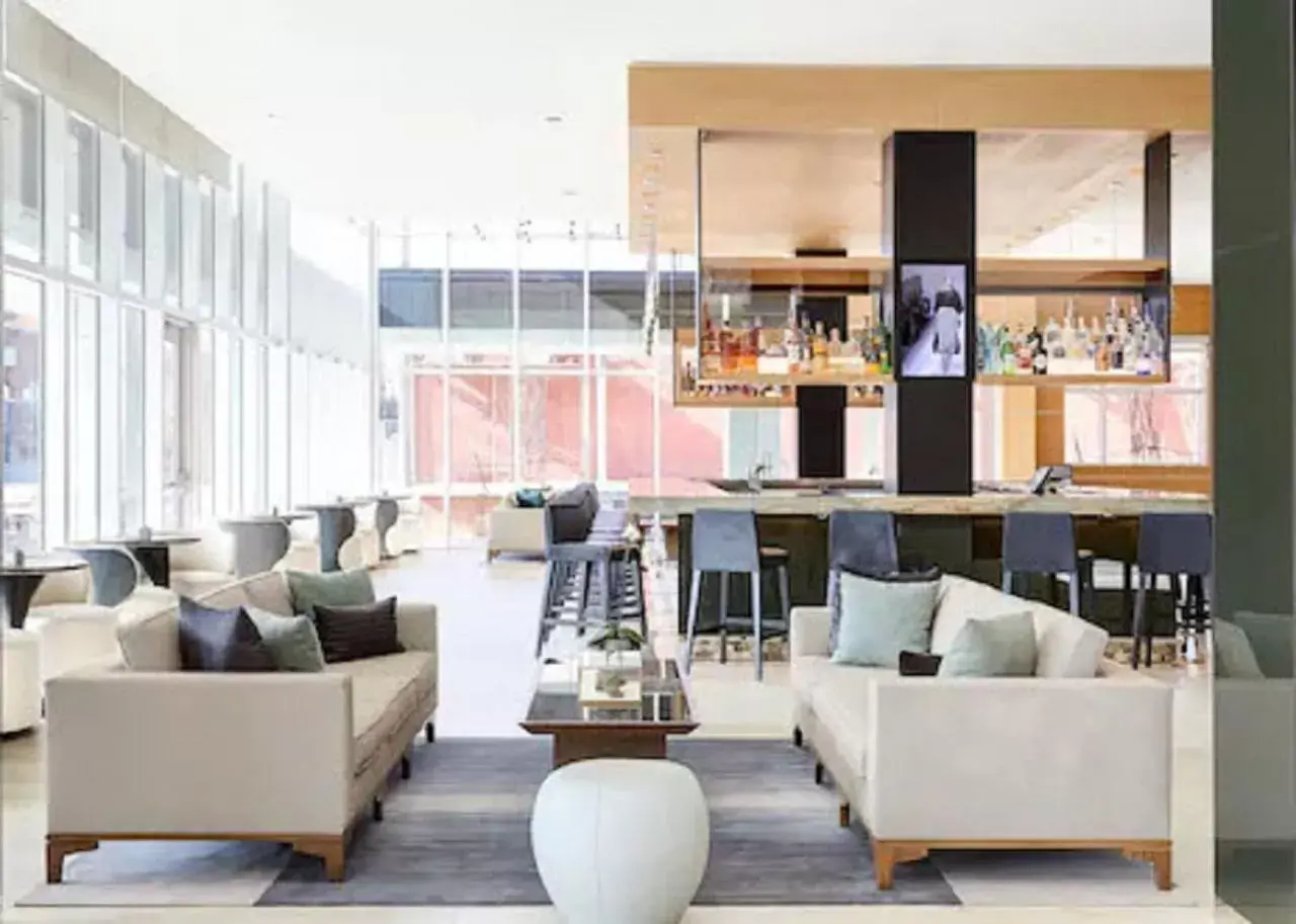 Lobby or reception, Lounge/Bar in AC Hotel by Marriott Oklahoma City Bricktown