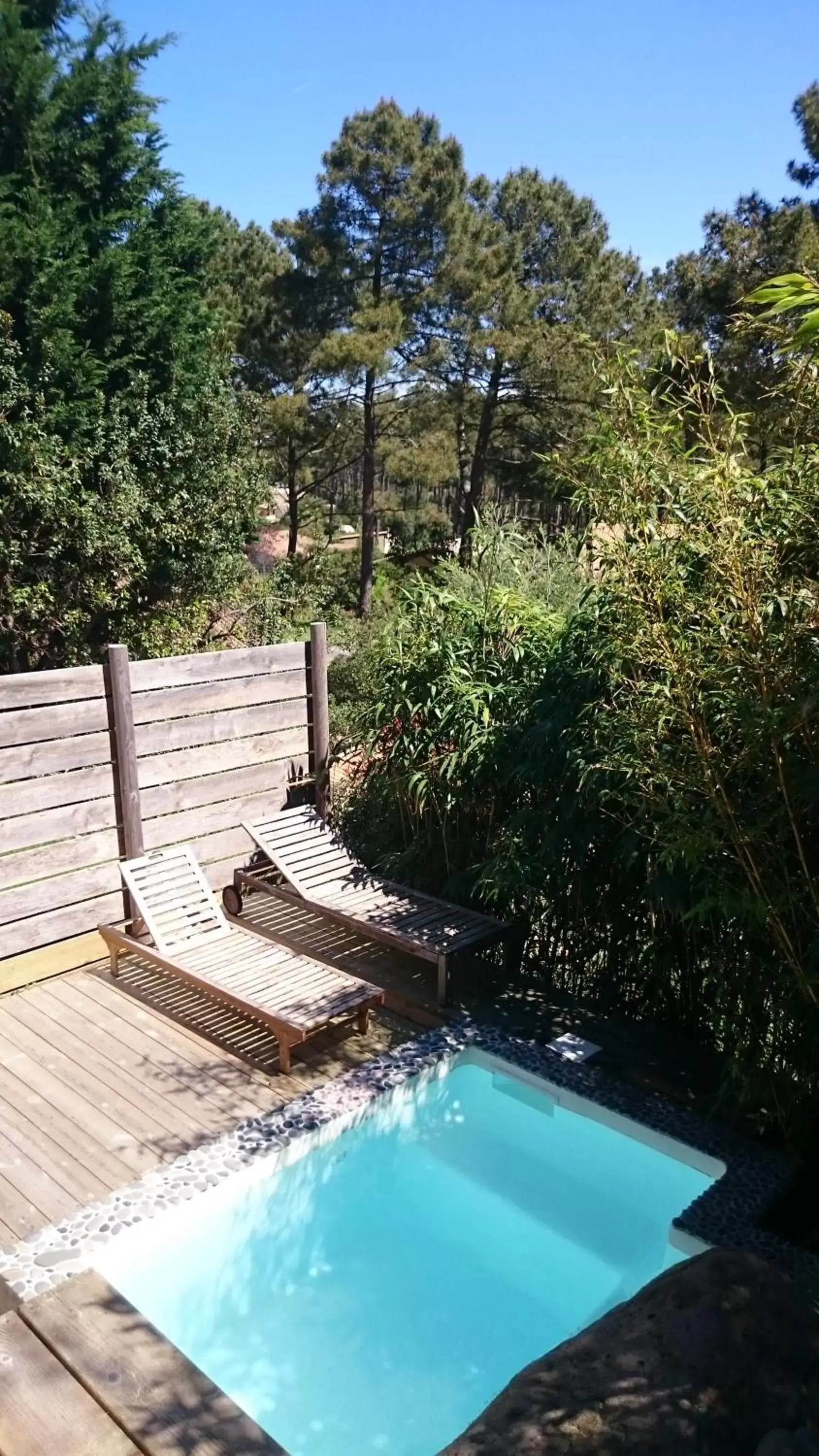 Patio, Swimming Pool in Un Matin D’été