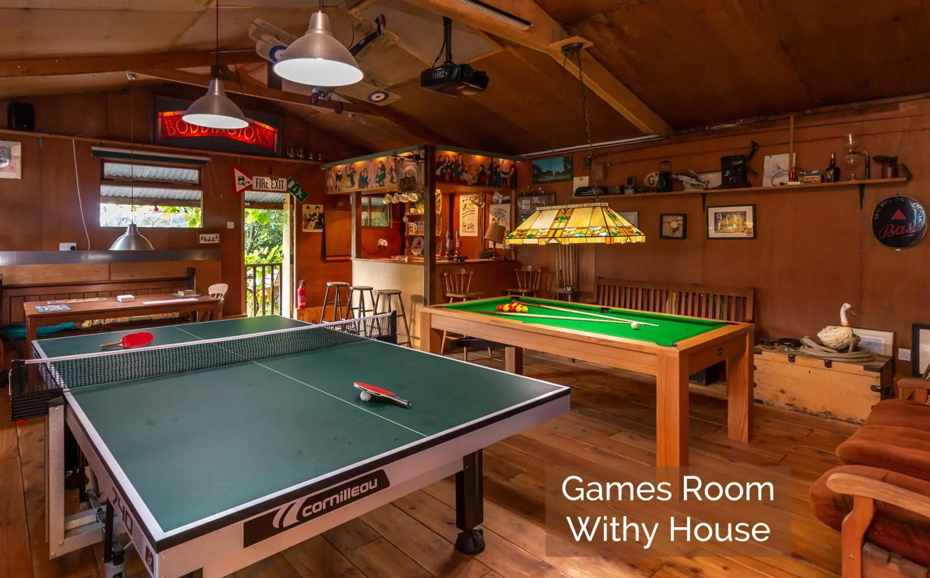 Activities, Billiards in Withy Cottages