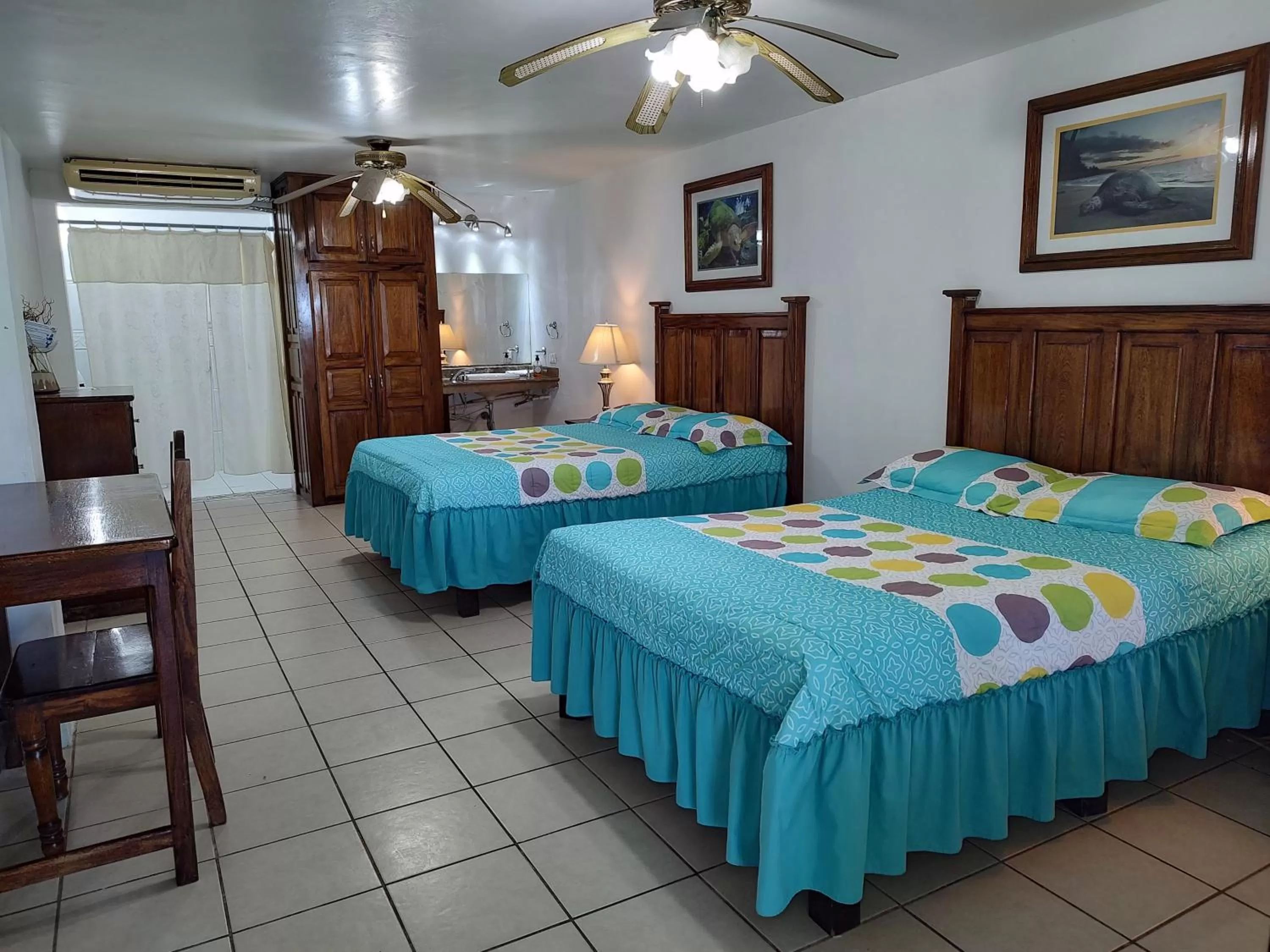 Bed in Freedom Shores "La Gringa" Hotel - Universally Designed