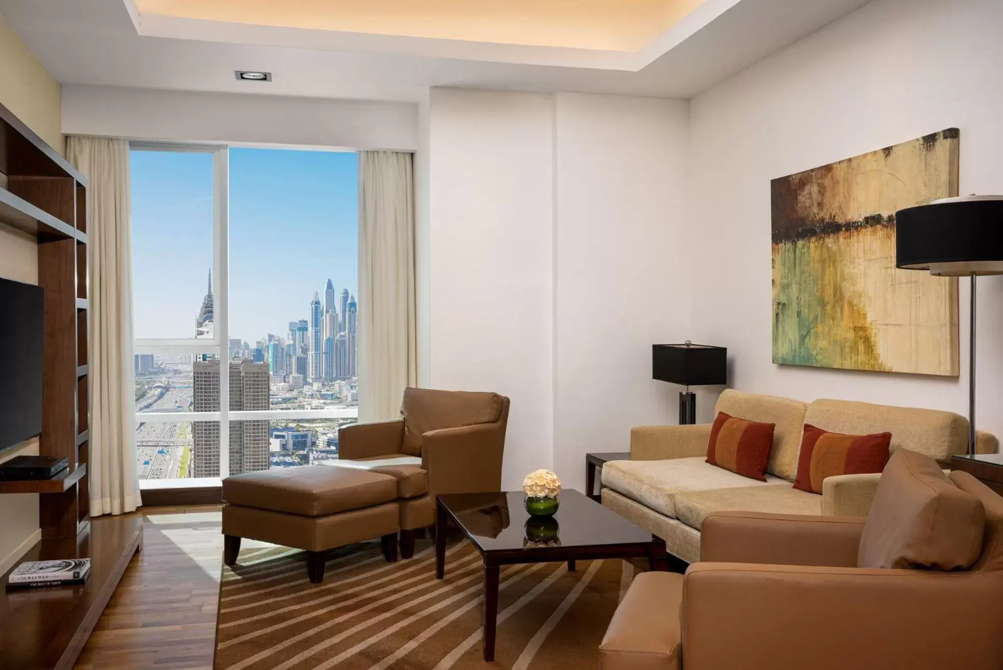 View (from property/room), Seating Area in La Suite Dubai Hotel & Apartments