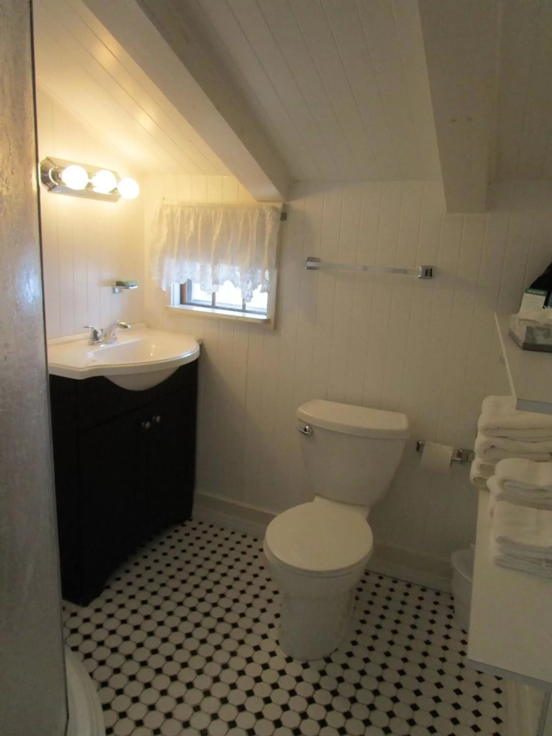 Bathroom in Shea's Riverside Inn & Motel
