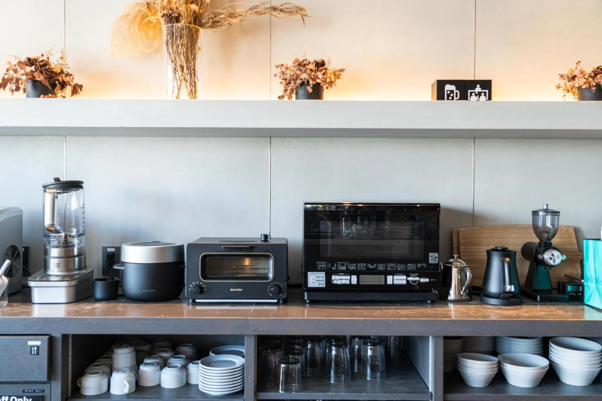 Communal kitchen in The Millennials Kyoto
